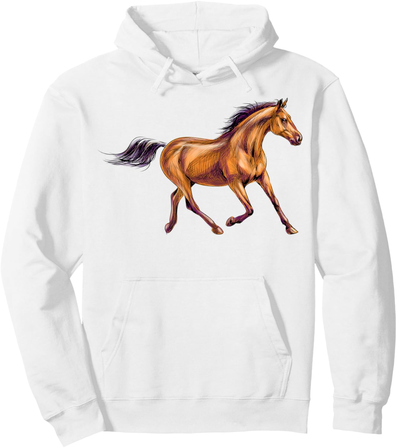 Red black Horses Horseback Riding Horse Lovers Flowers 2021 Hoodie - Hoodie | White