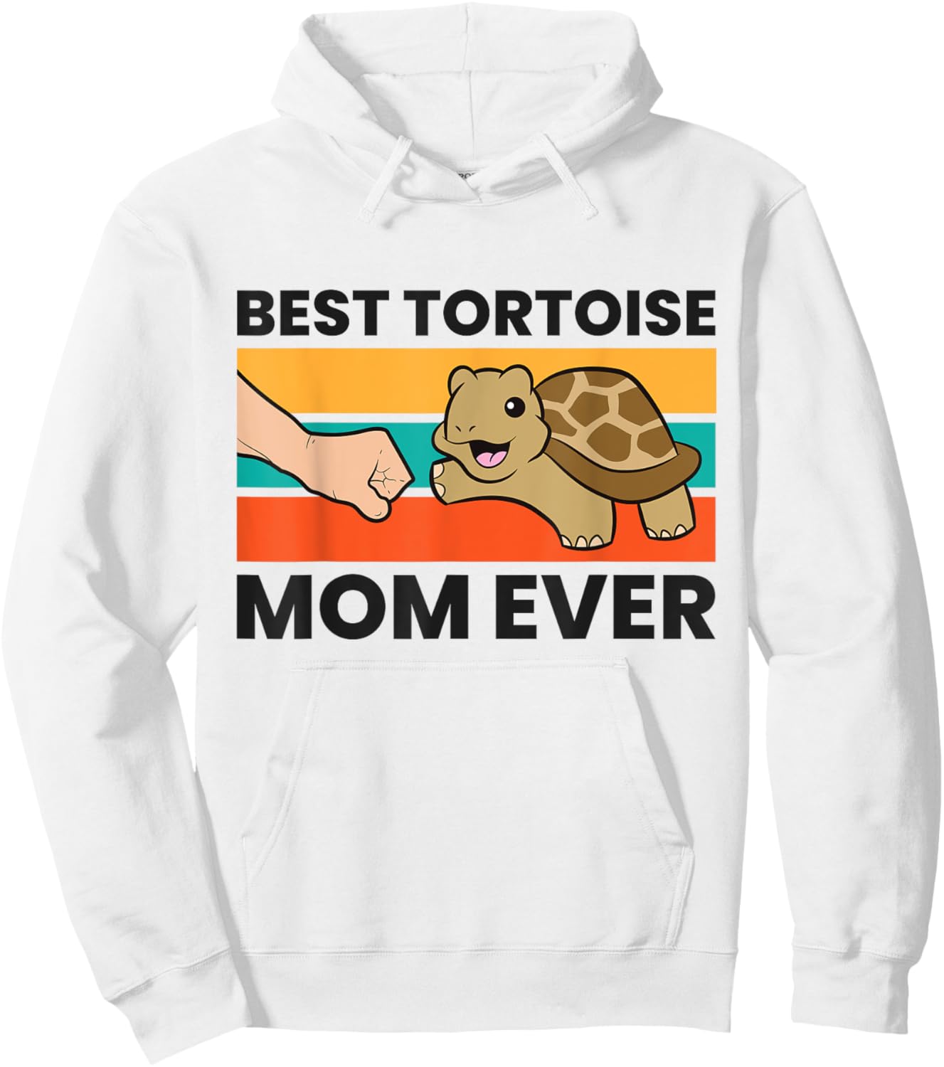 Tortoise Mama Best Tortoise Mom Ever Hoodie - Hoodie | White