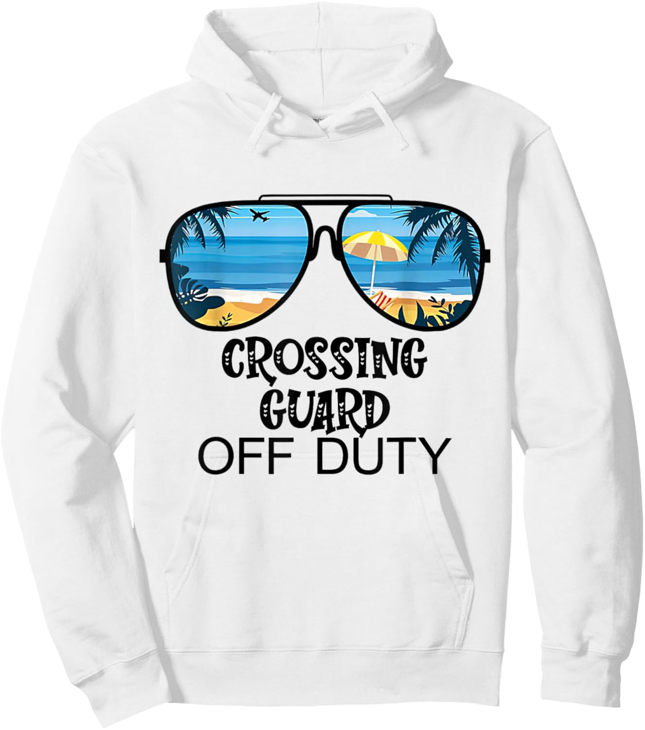 Teacher Off Duty Hello Summer Crossing Guard Glasses Hawaii Men Women Kids Hoodie - Hoodie | White
