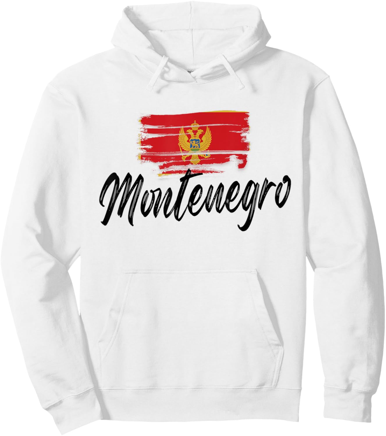 Montenegro Flag Montenegrin Montenegro Pride Heart Hoodie - Hoodie | White