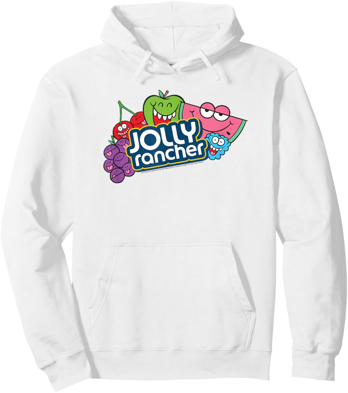 Jolly Rancher Fruit Faces Logo Hoodie - Hoodie | White