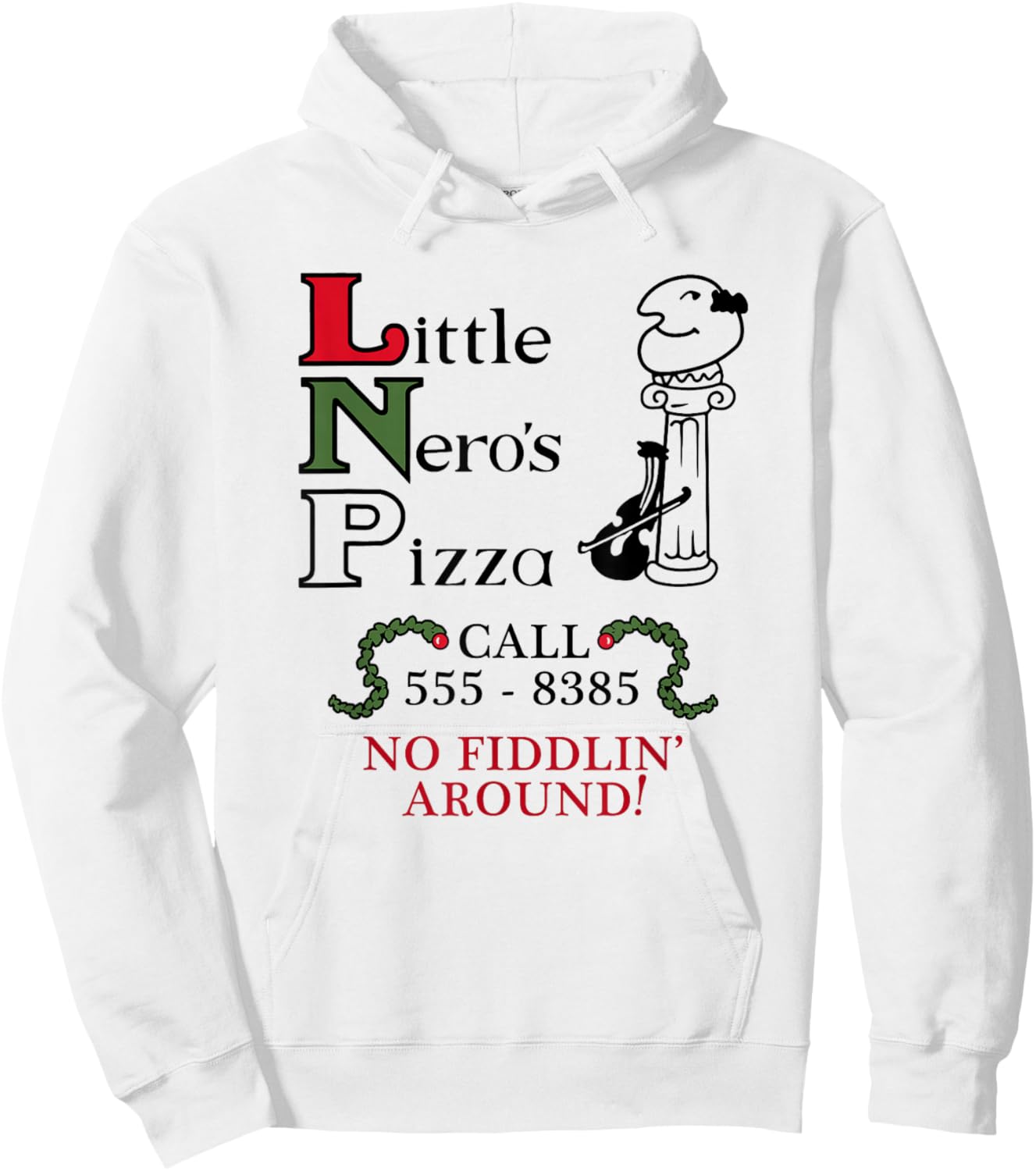 Little Nero's Pizza Hoodie - Hoodie | White