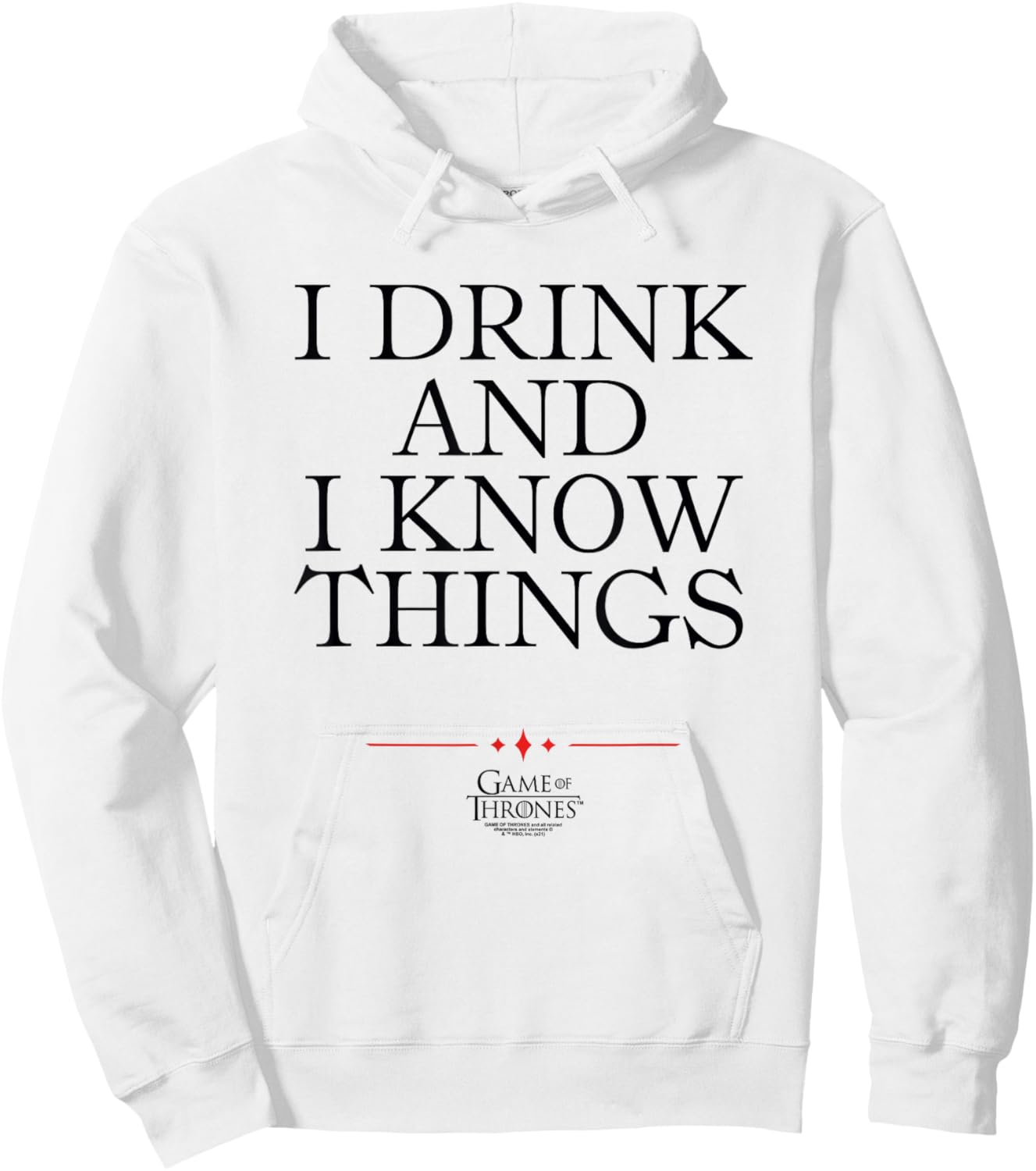 Game of Thrones I Drink Hoodie - Hoodie | White