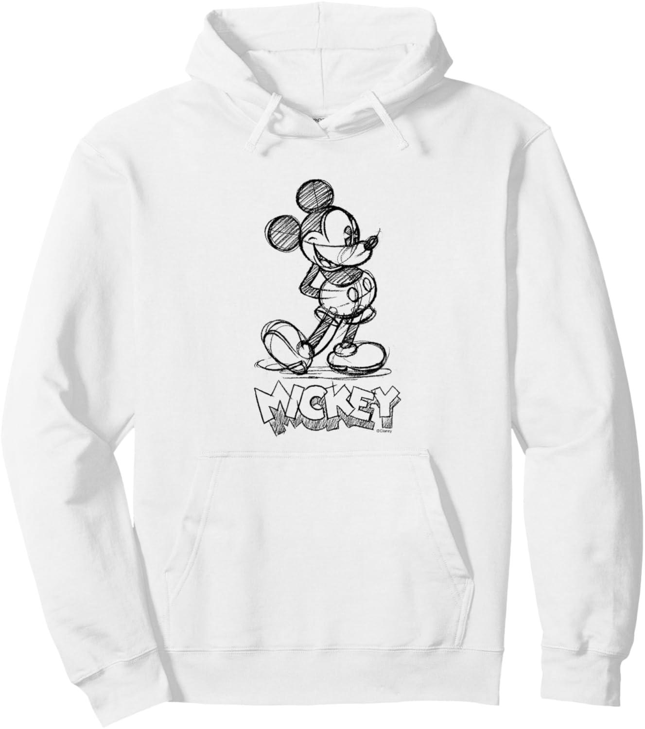 Mickey Mouse Sketch Hoodie - Hoodie | White