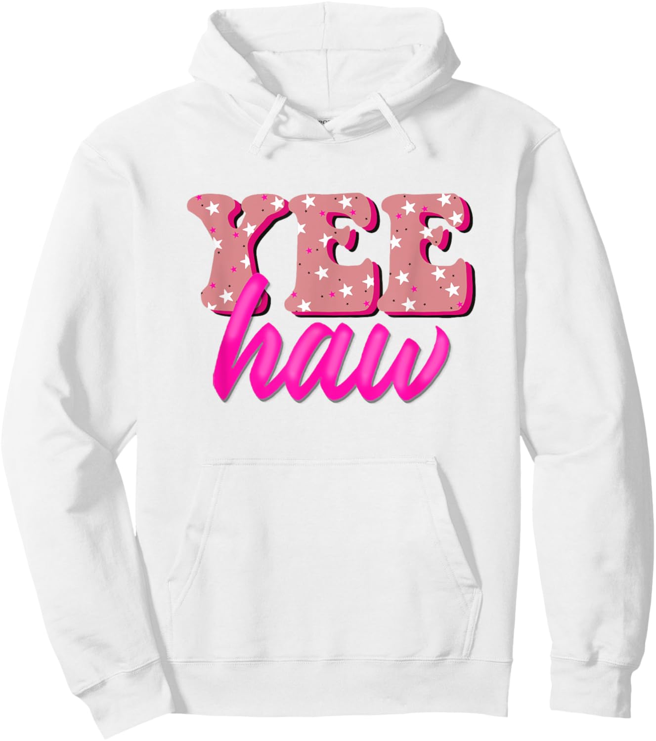 Retro Yee Haw Howdy Rodeo Western Country Southern Cowgirl Hoodie - Hoodie | White