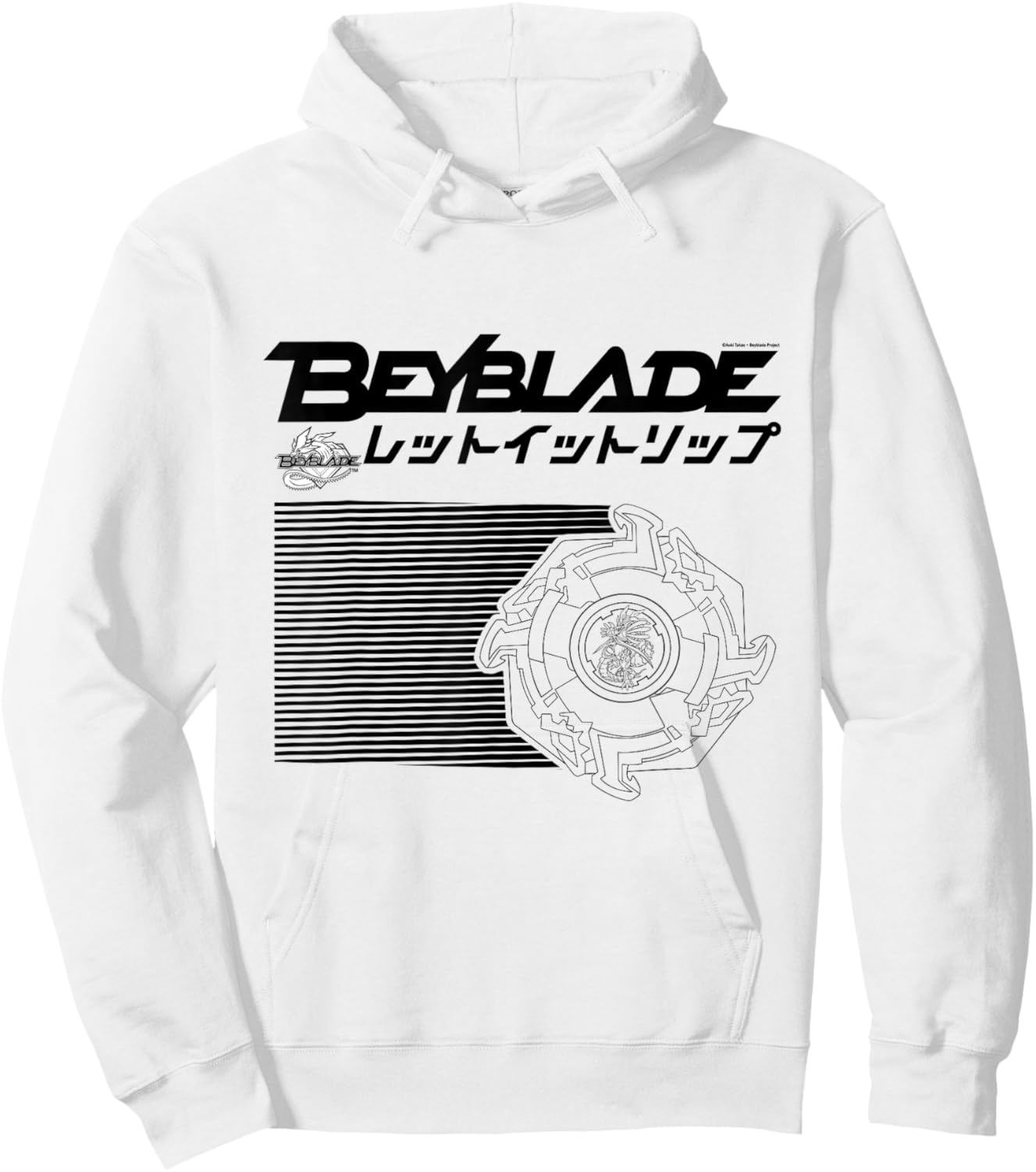 Beyblade LET IT RIP! Hoodie - Hoodie | White