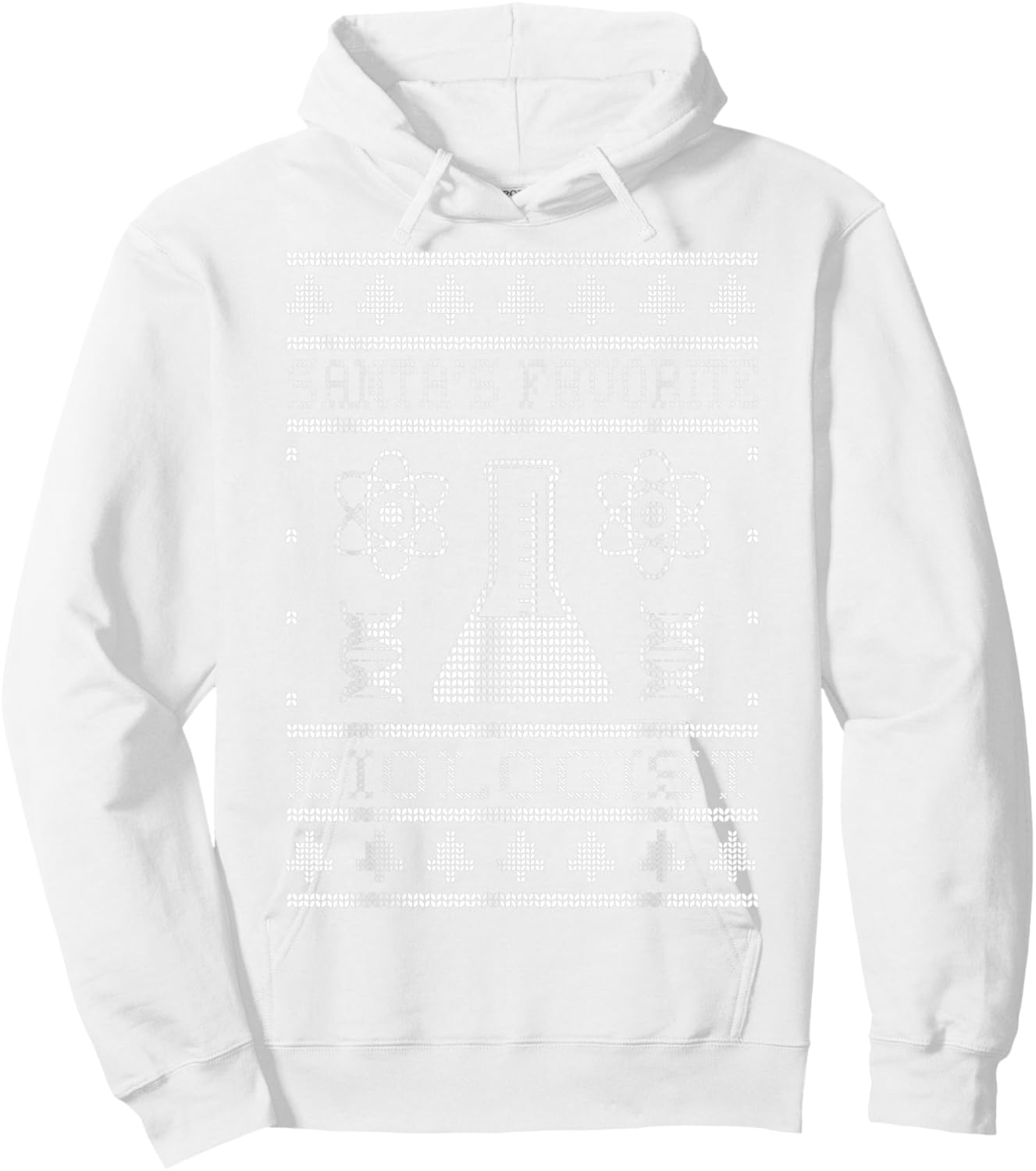 Santa's Favorite Biologist Christmas Biology Science Lover Hoodie - Hoodie | White