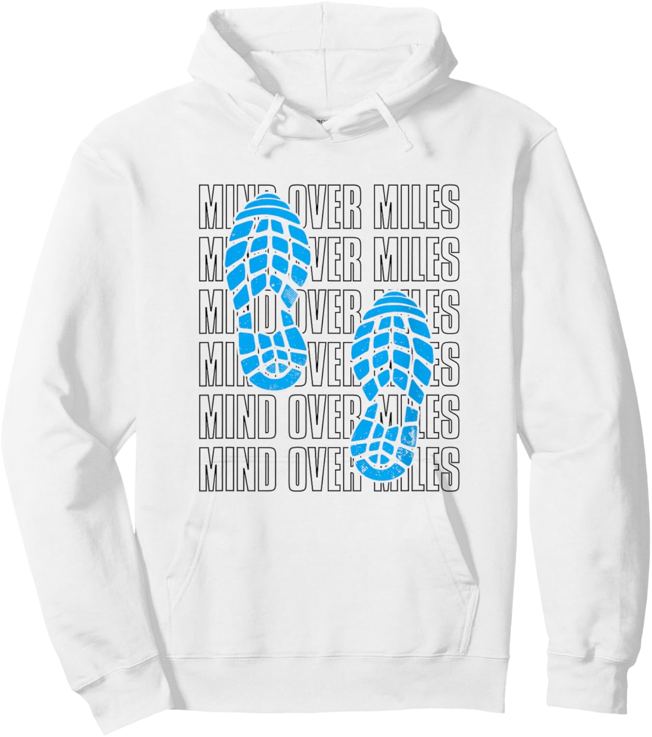 Mind Over Miles, Endurance Running Lover Hoodie - Hoodie | White
