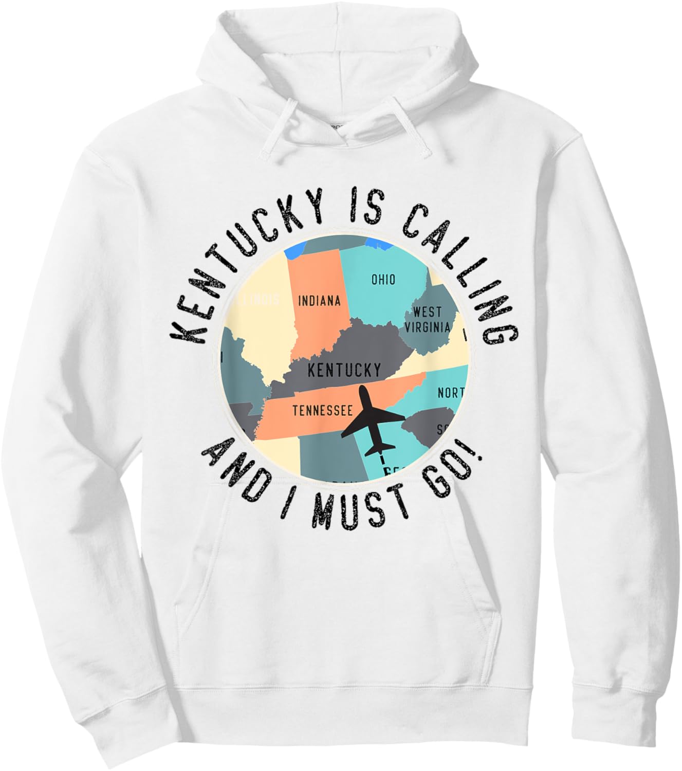 Kentucky Is Calling And I Must Go Kentucky State Hoodie - Hoodie | White