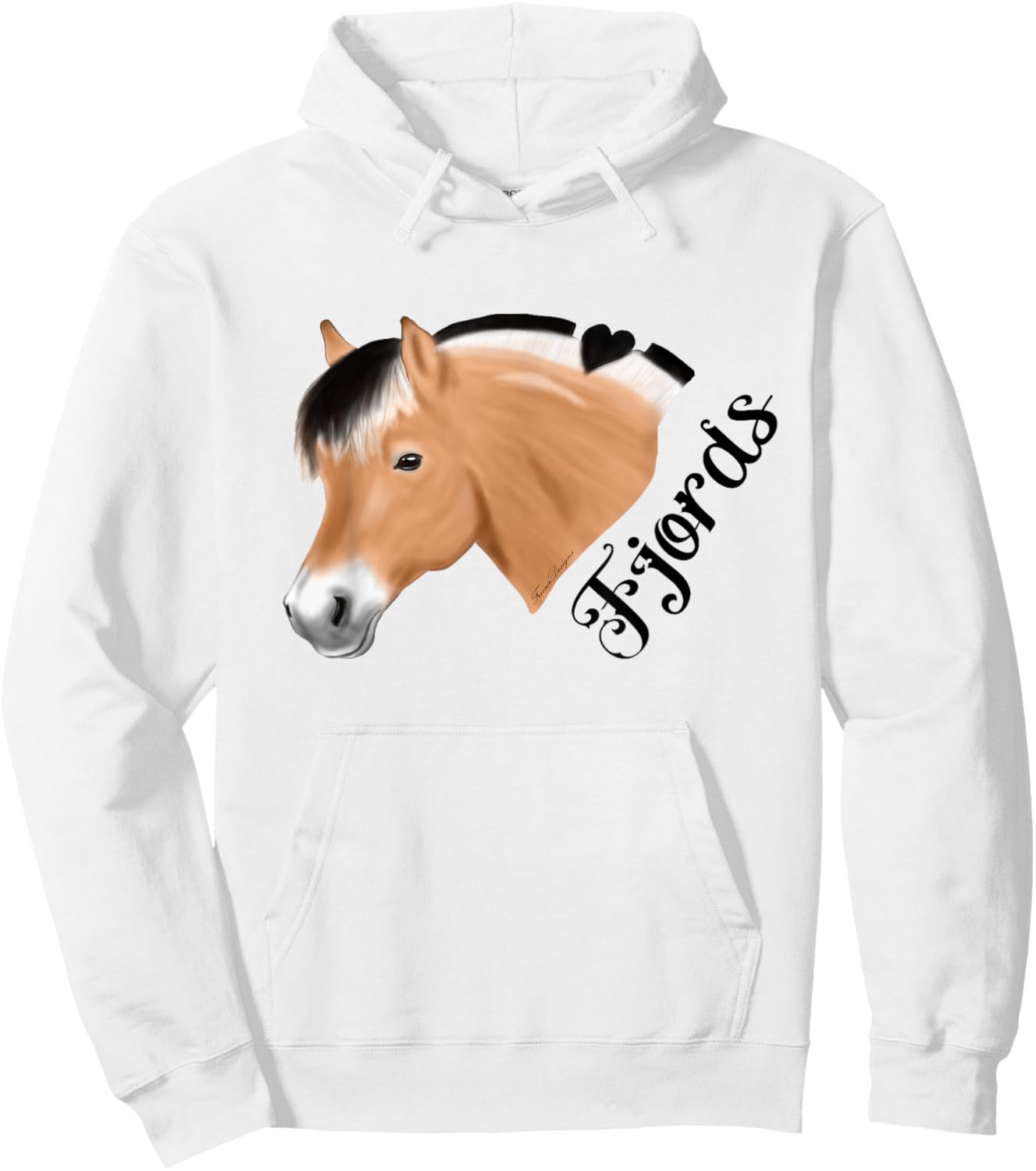 Norwegian Fjord Horse for Fjords rider Hoodie - Hoodie | White