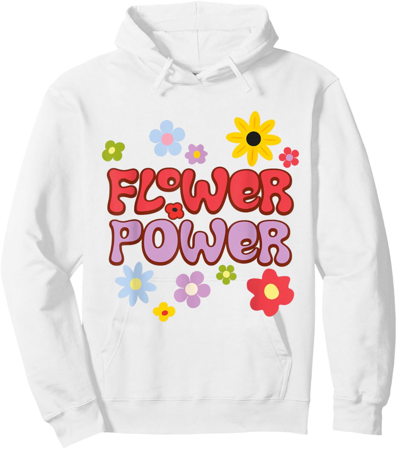 Flower Power Hoodie - Hoodie | White