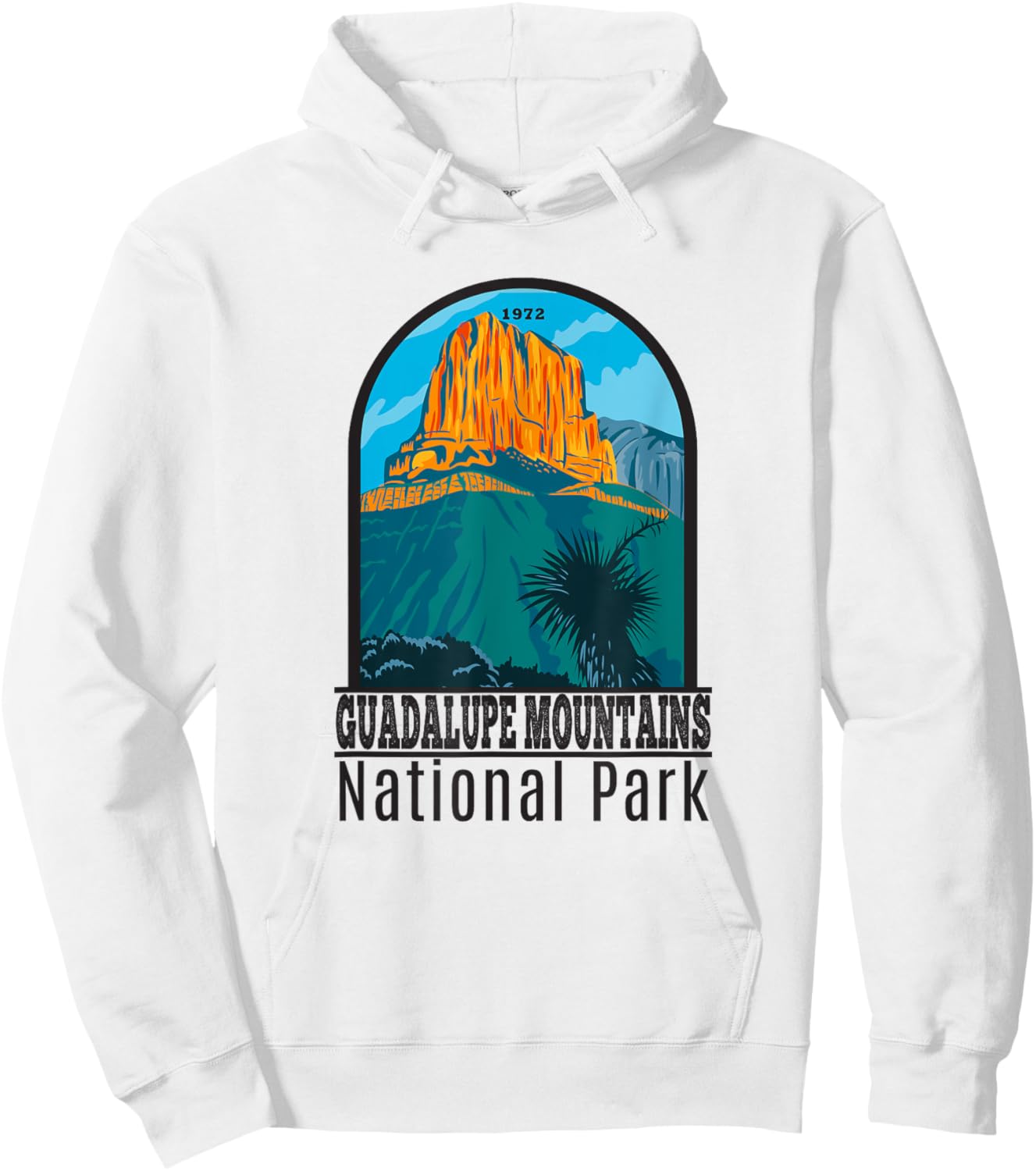 Guadalupe Mountains National Park Vintage Hoodie - Hoodie | White