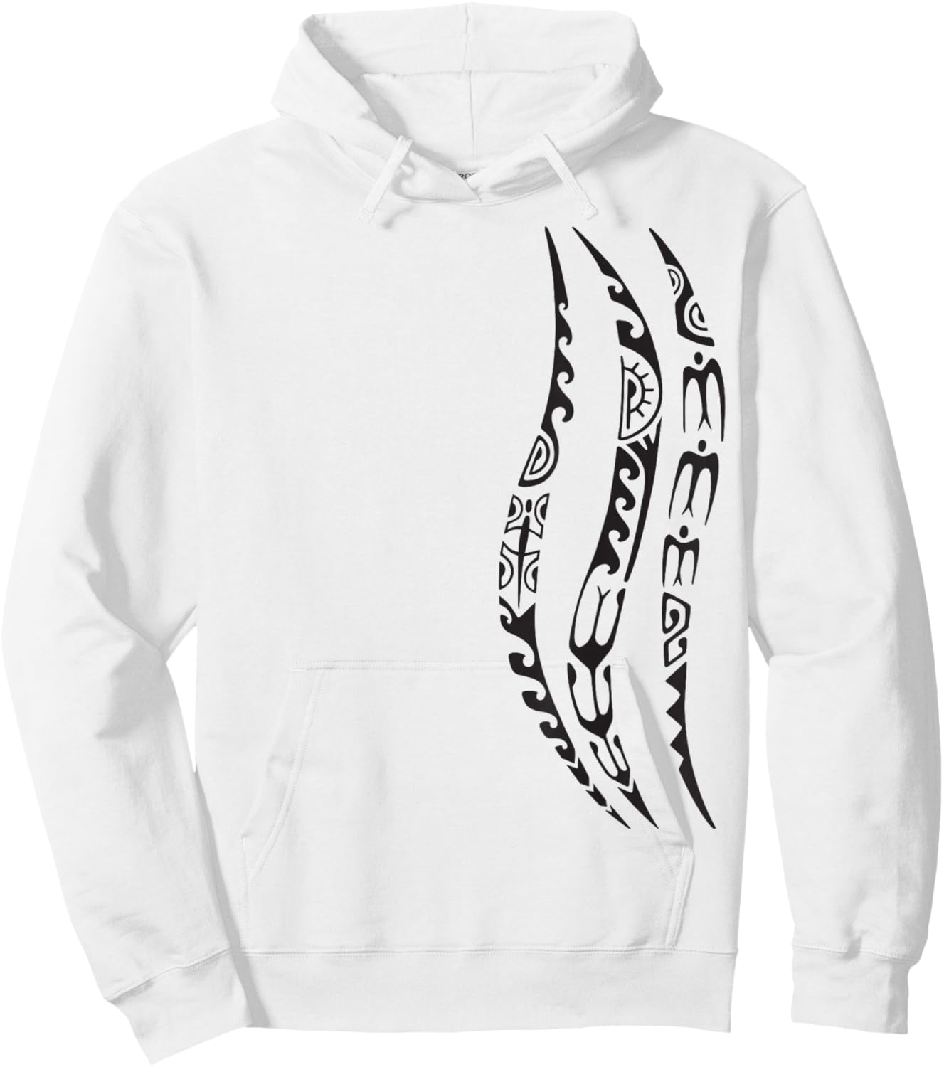 Symbol Haka Culture Maori Tribal Pattern New Zealand Hoodie - Hoodie | White