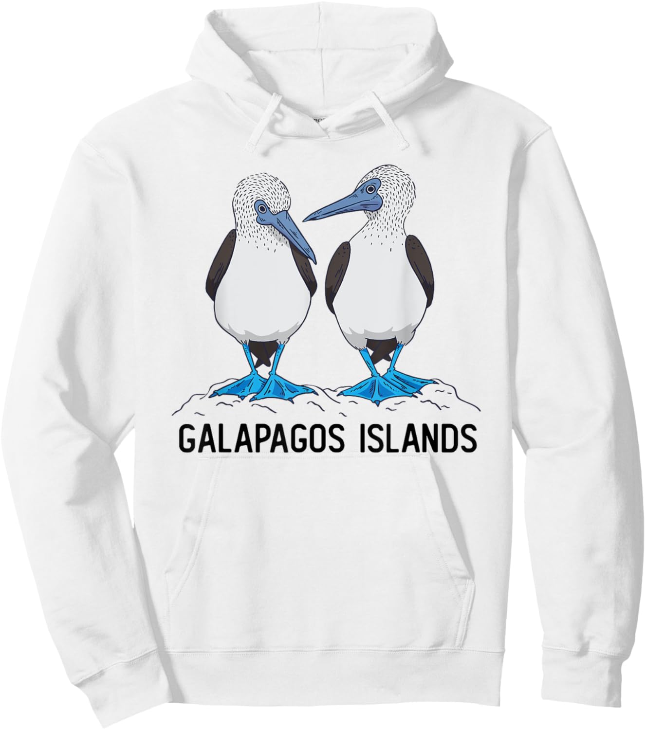 Seabirds Blue-footed Booby Bird Galapagos Hoodie - Hoodie | White