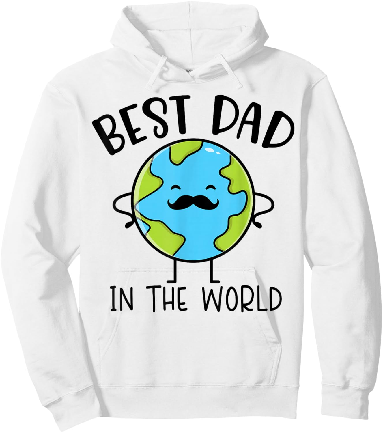Best Dad In The World Earth Surprise Present Father's Day Hoodie - Hoodie | White
