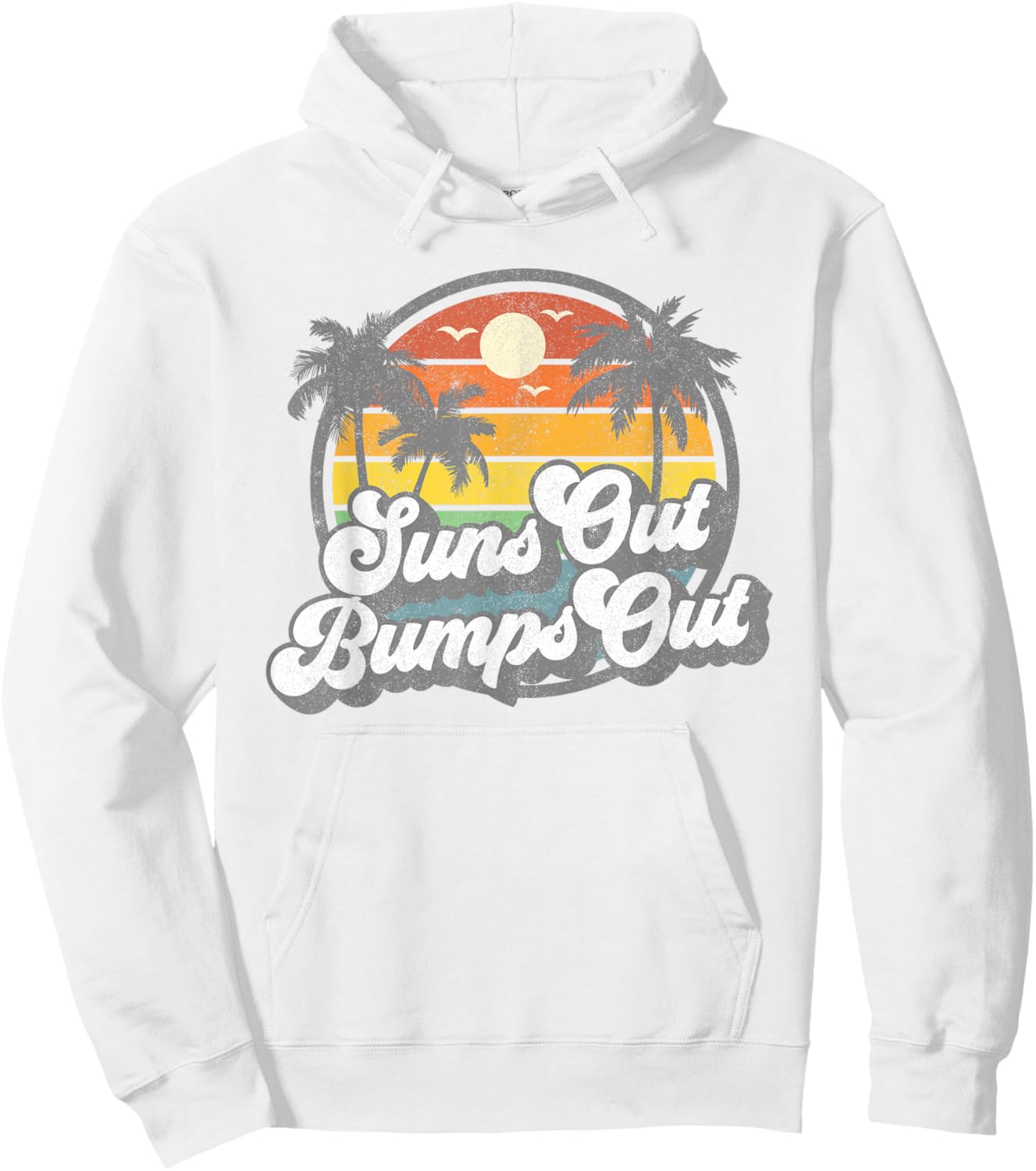 Suns Out Bumps Out Beach Funny Pregnancy Cute Maternity Gift Hoodie - Hoodie | White