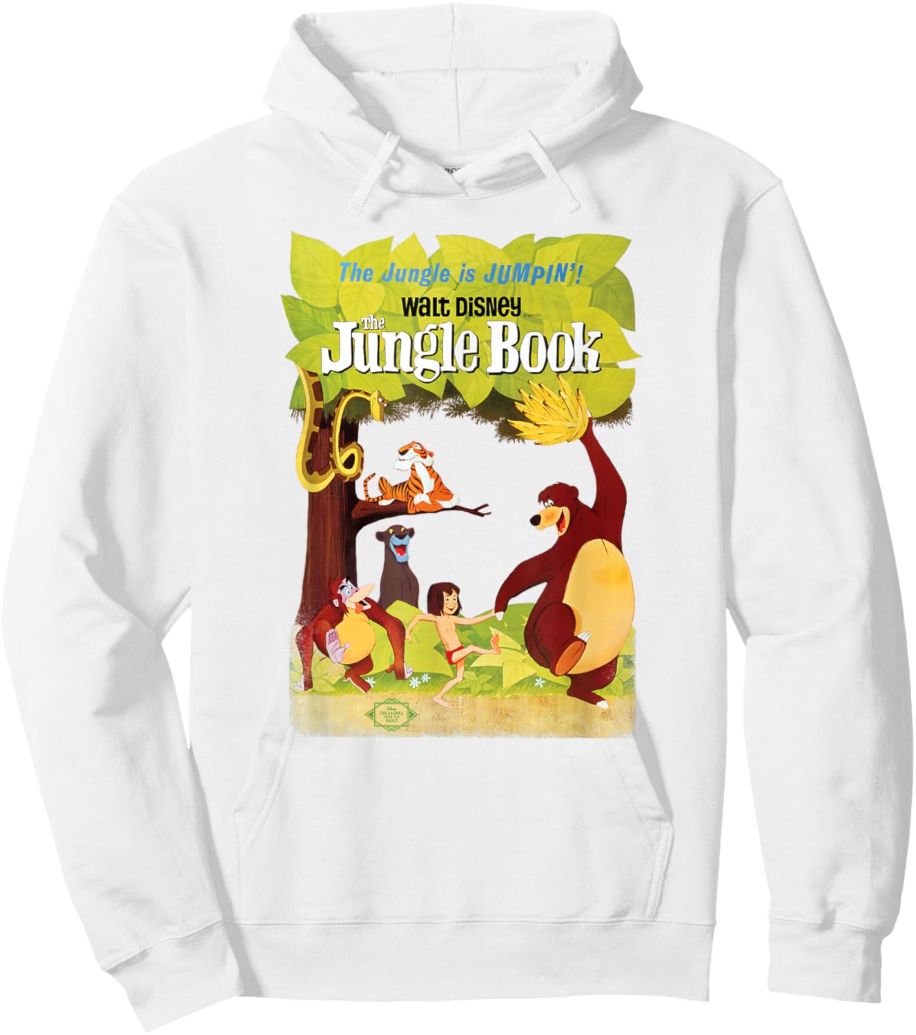 Disney The Jungle Book Retro Movie Poster Hoodie - Hoodie | White