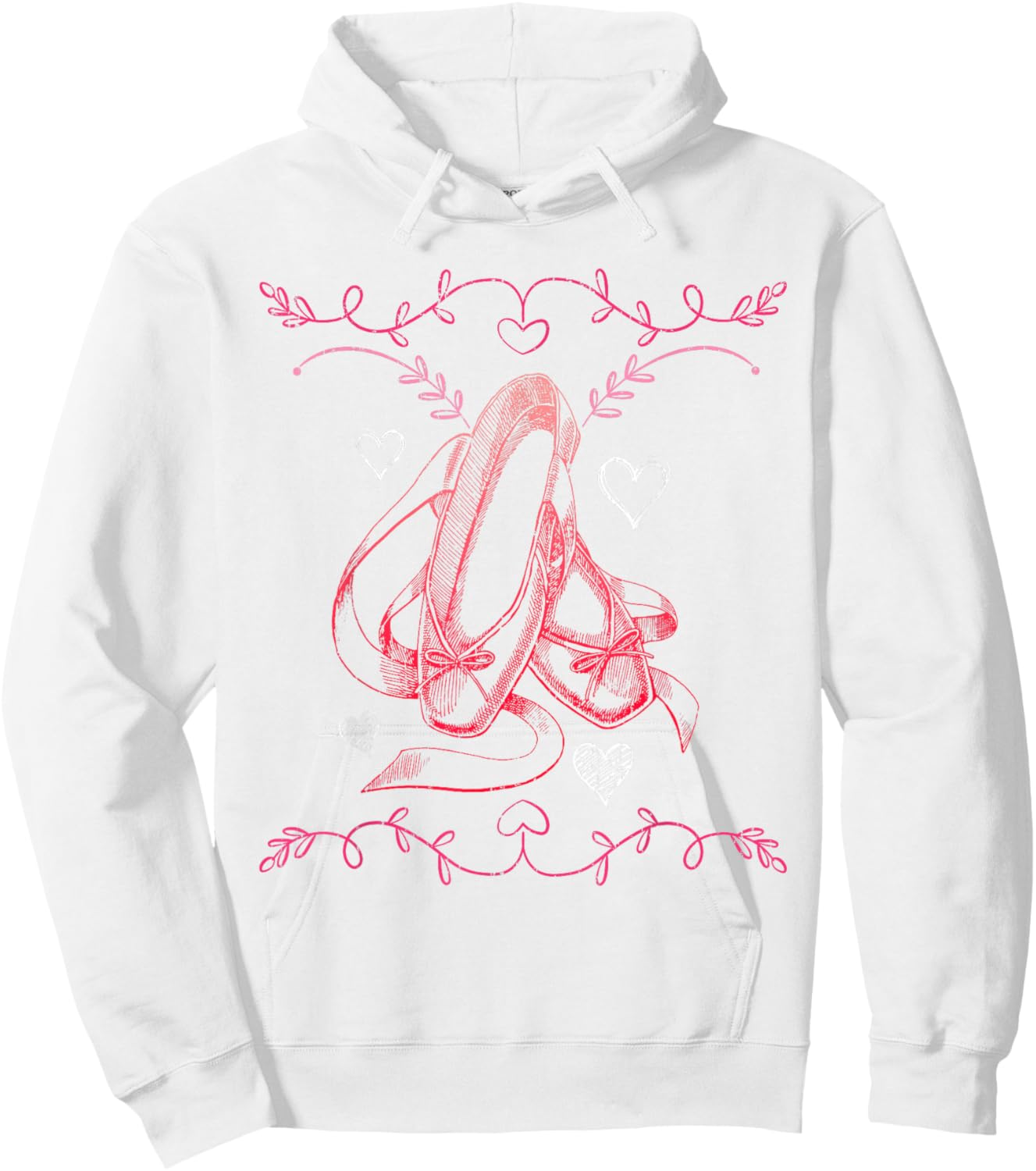 Ballet Dancing Girls Women Ballerina Vintage Ballet Hoodie - Hoodie | White