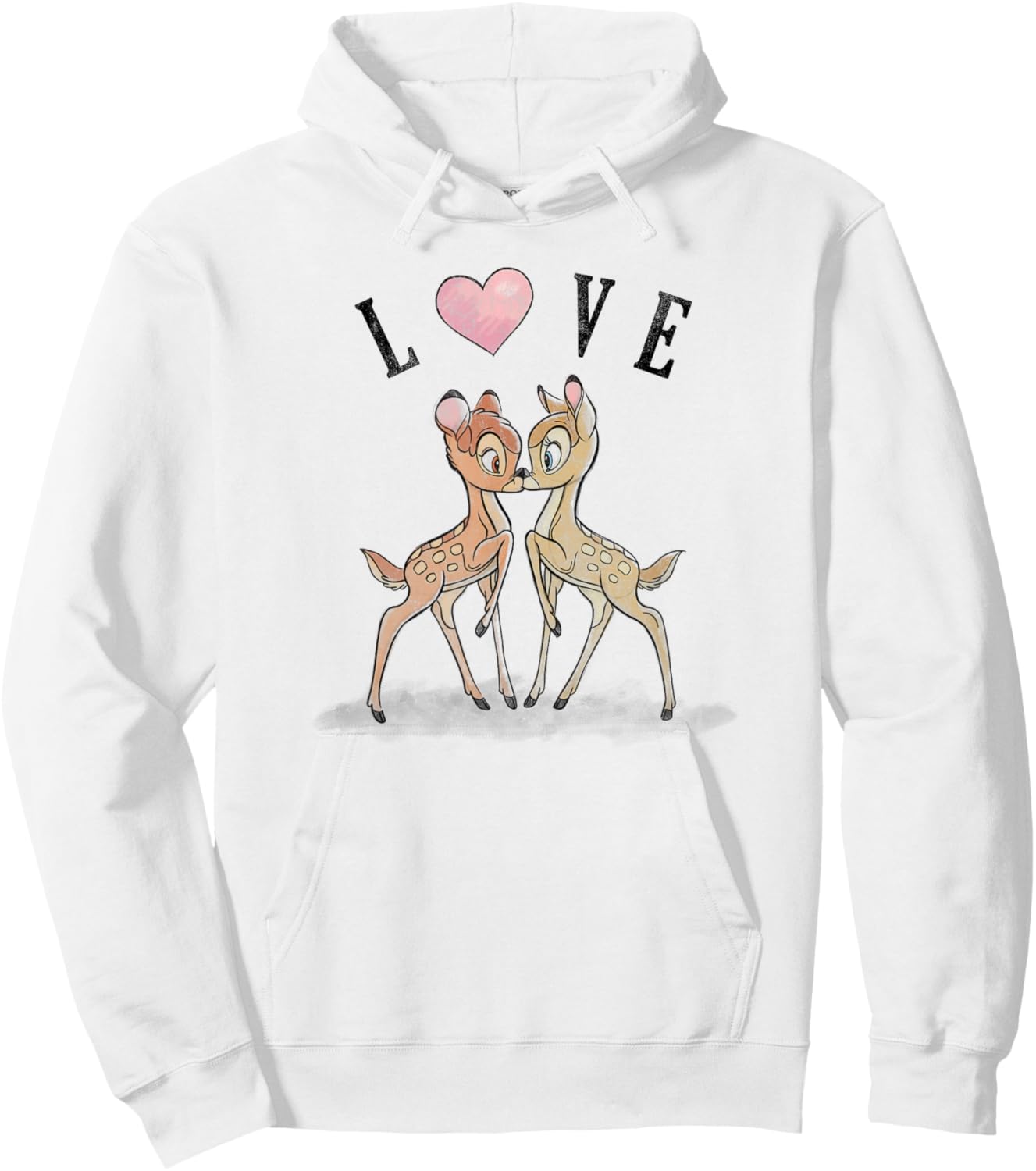 Disney Bambi & Faline Love Heart Hoodie - Hoodie | White