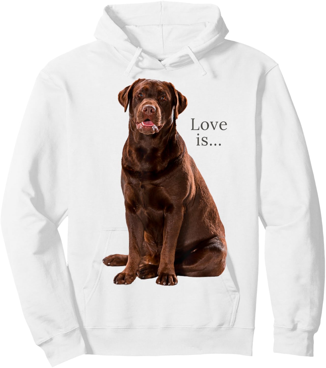 Chocolate Labrador Retriever Shirt Lab Dog Mom Dad Puppy Hoodie - Hoodie | White