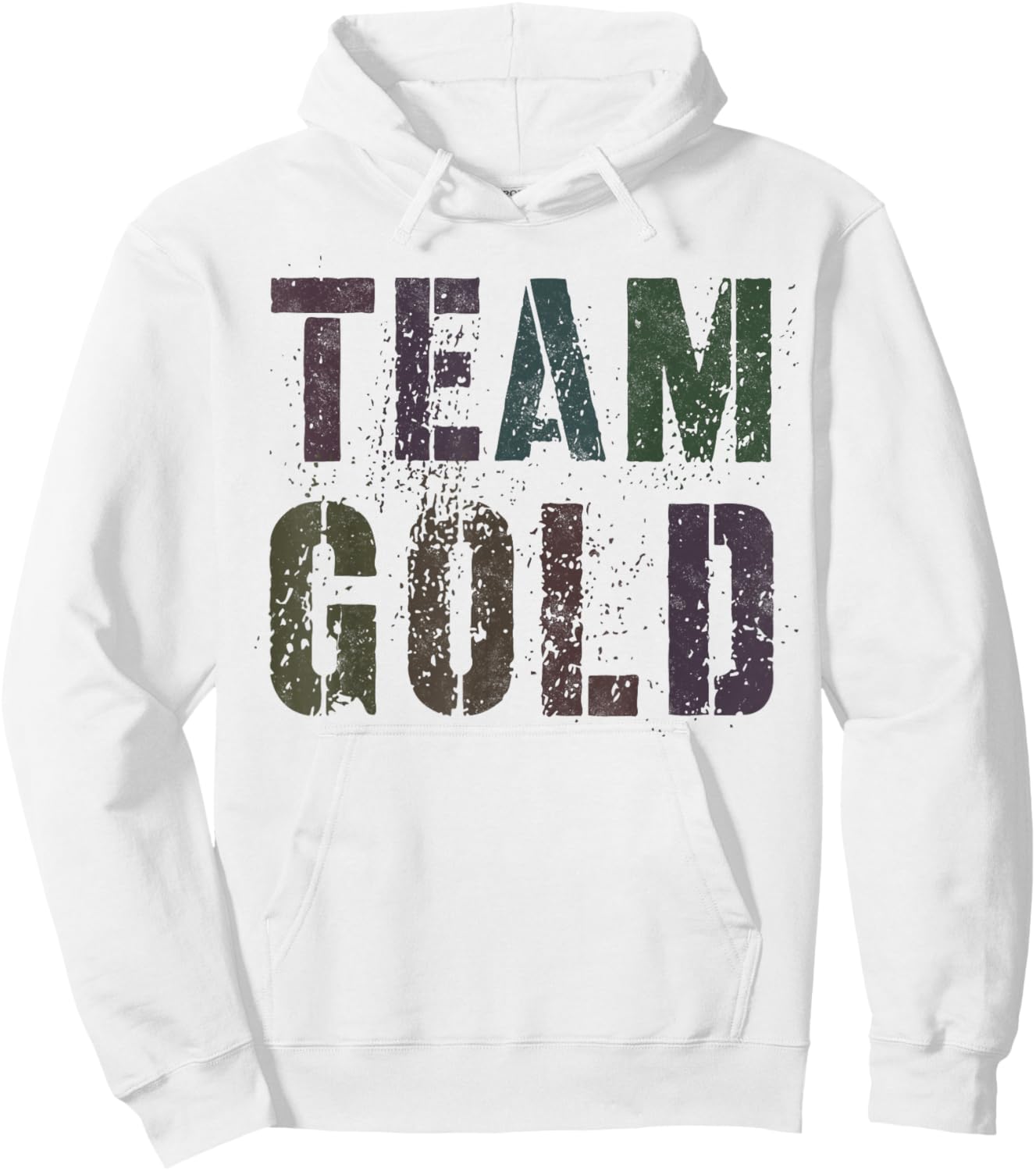 Vintage TEAM GOLD Summer Camp War Game Childhood Cancer Women Kids Hoodie - Hoodie | White
