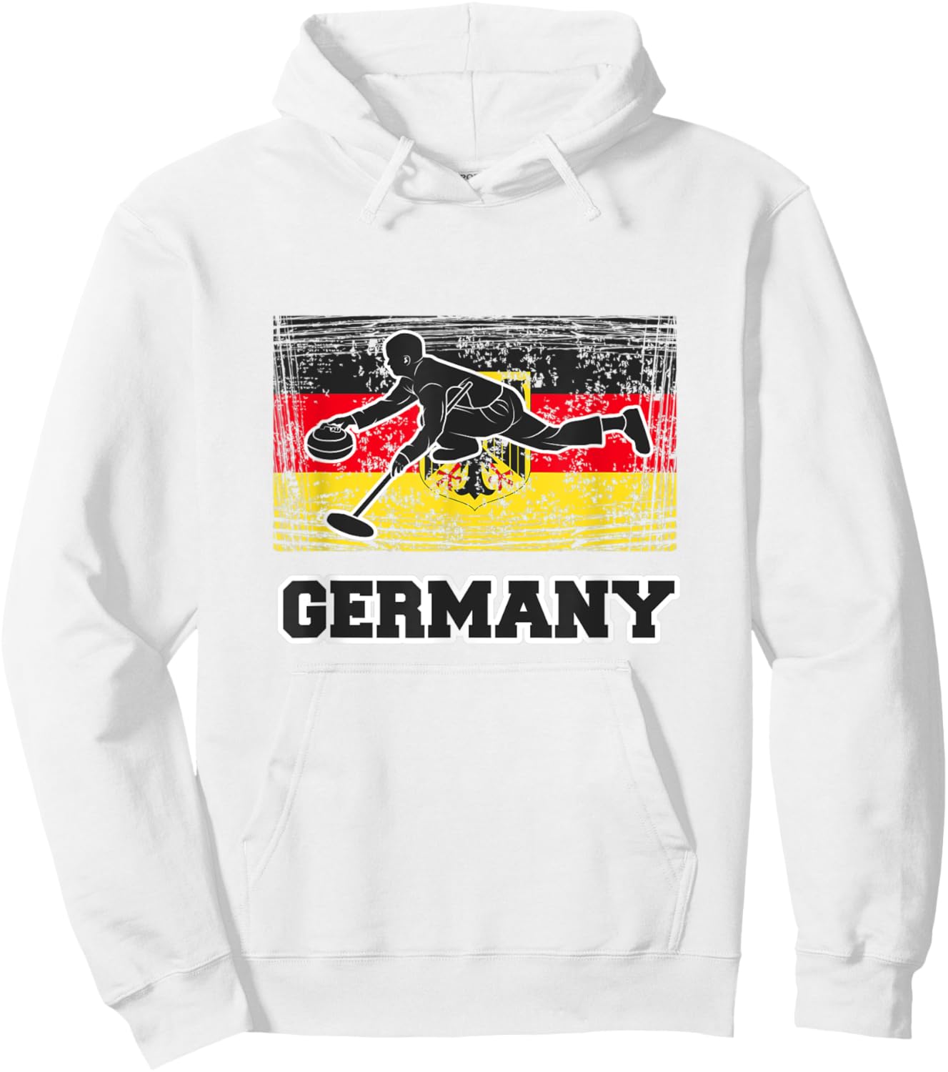 Germany Curling Team flag Hoodie - Hoodie | White
