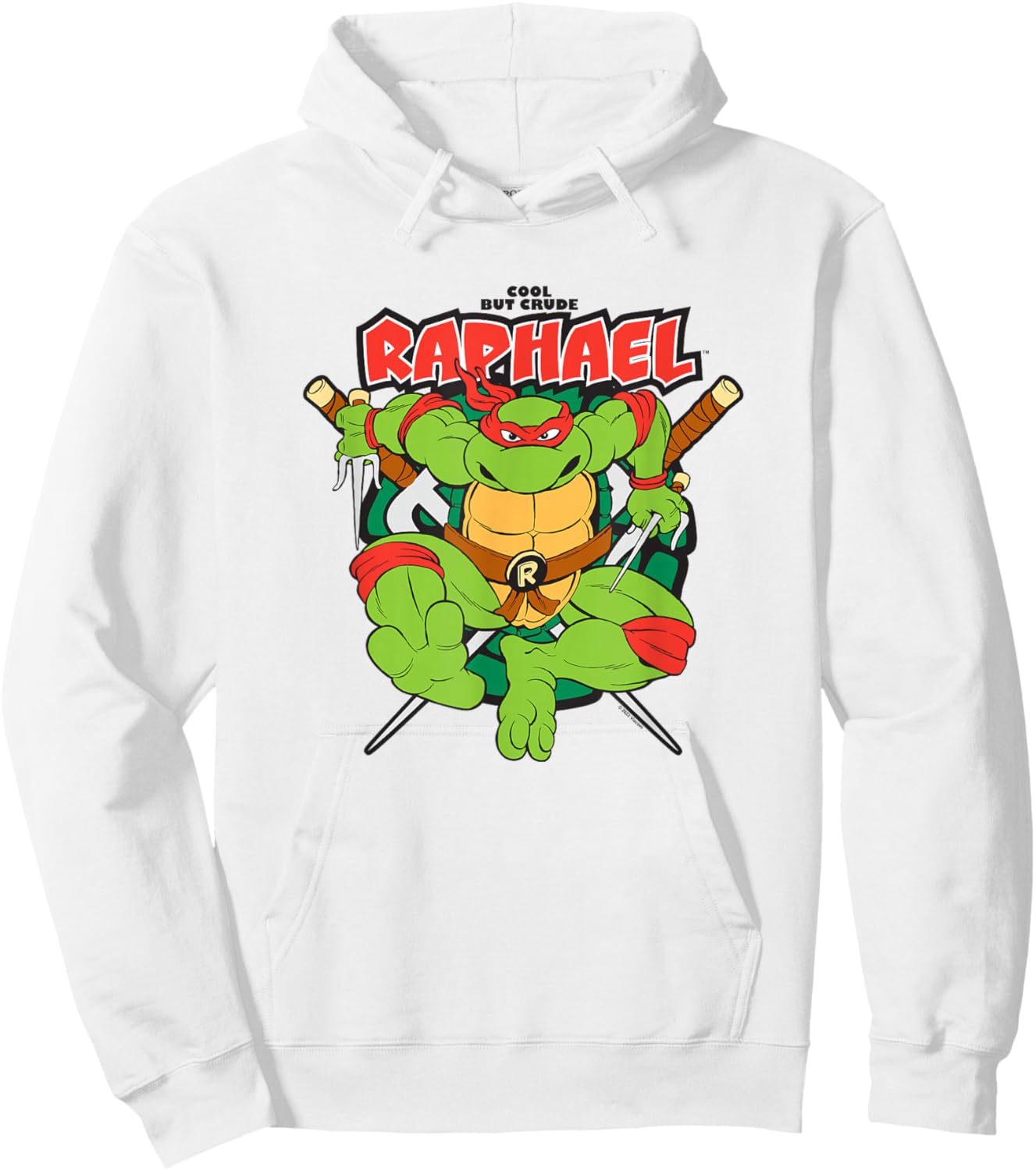 Teenage Mutant Ninja Turtles Cool but Crude Raphael Hoodie - Hoodie | White