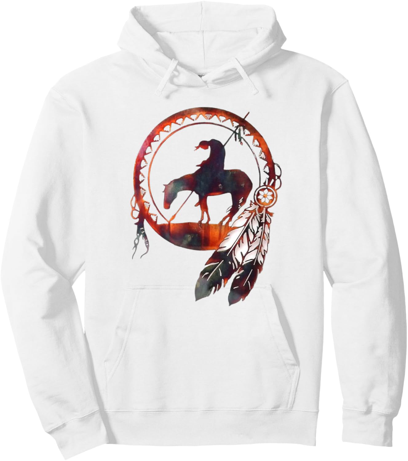 ZuZu Spirit Kids -Adults Blue Small Modern Graphic Hoodie - Hoodie | White