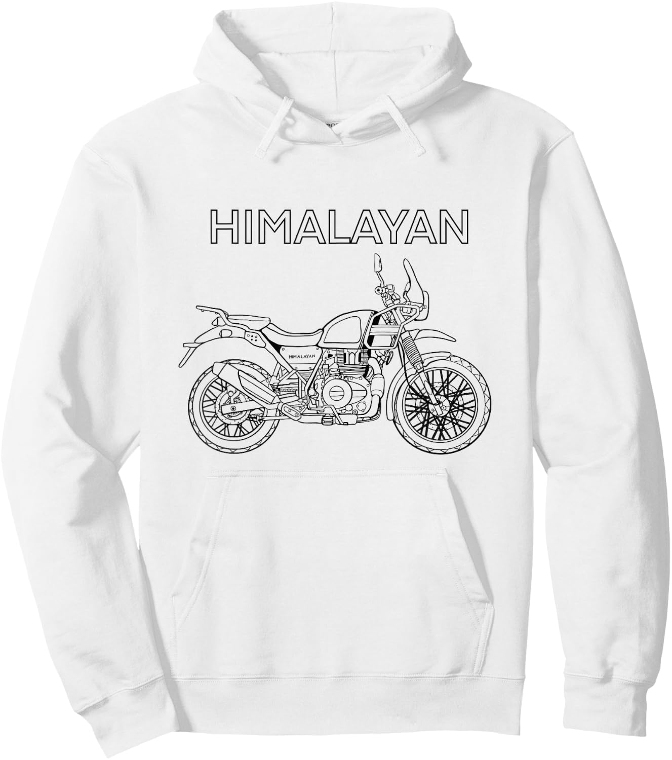 Himalayan Adventure Bike Motorcycle Riding Hoodie - Hoodie | White