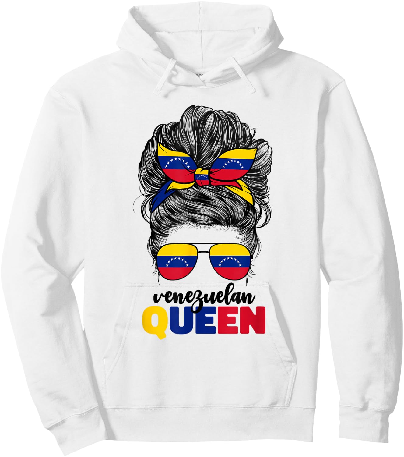Venezuelan Queen Girls Venezuela Flag Venezolana Hoodie - Hoodie | White