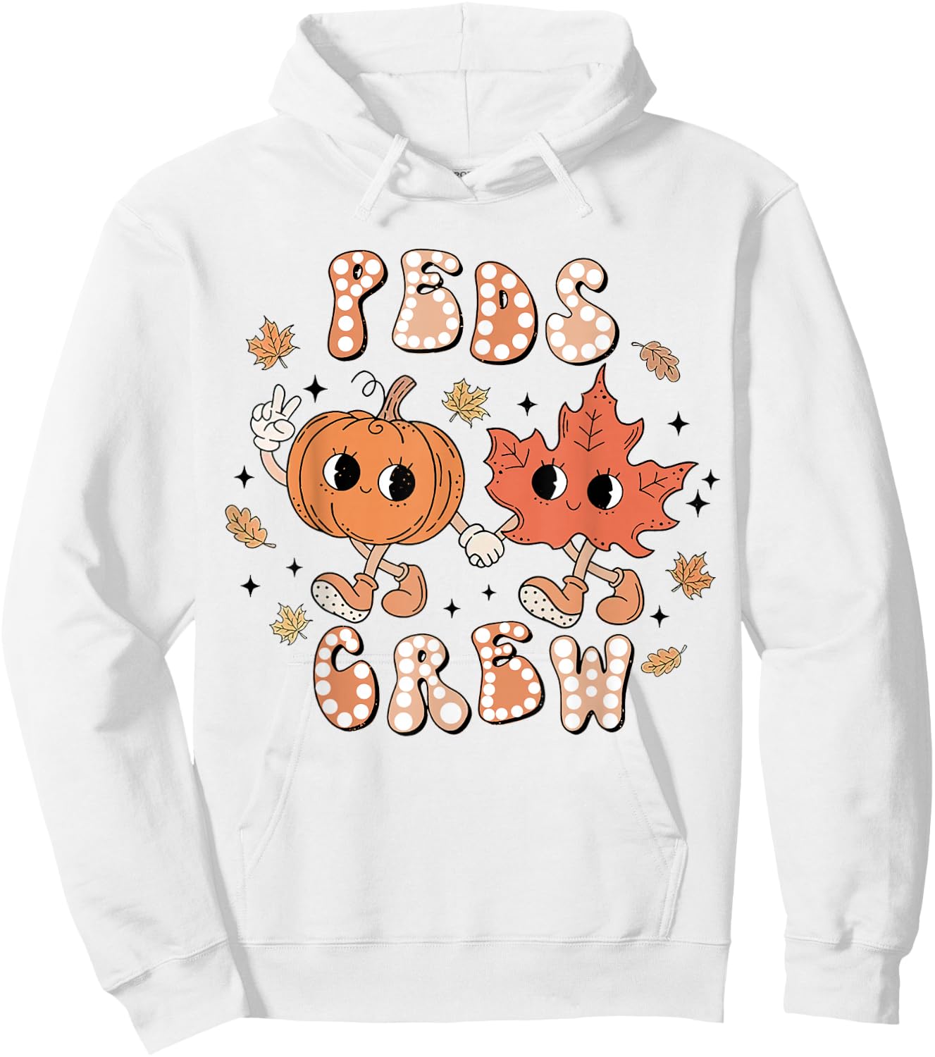 PEDS Crew Fall, Pediatric Fall Nurse, Nurse Medical Hoodie - Hoodie | White