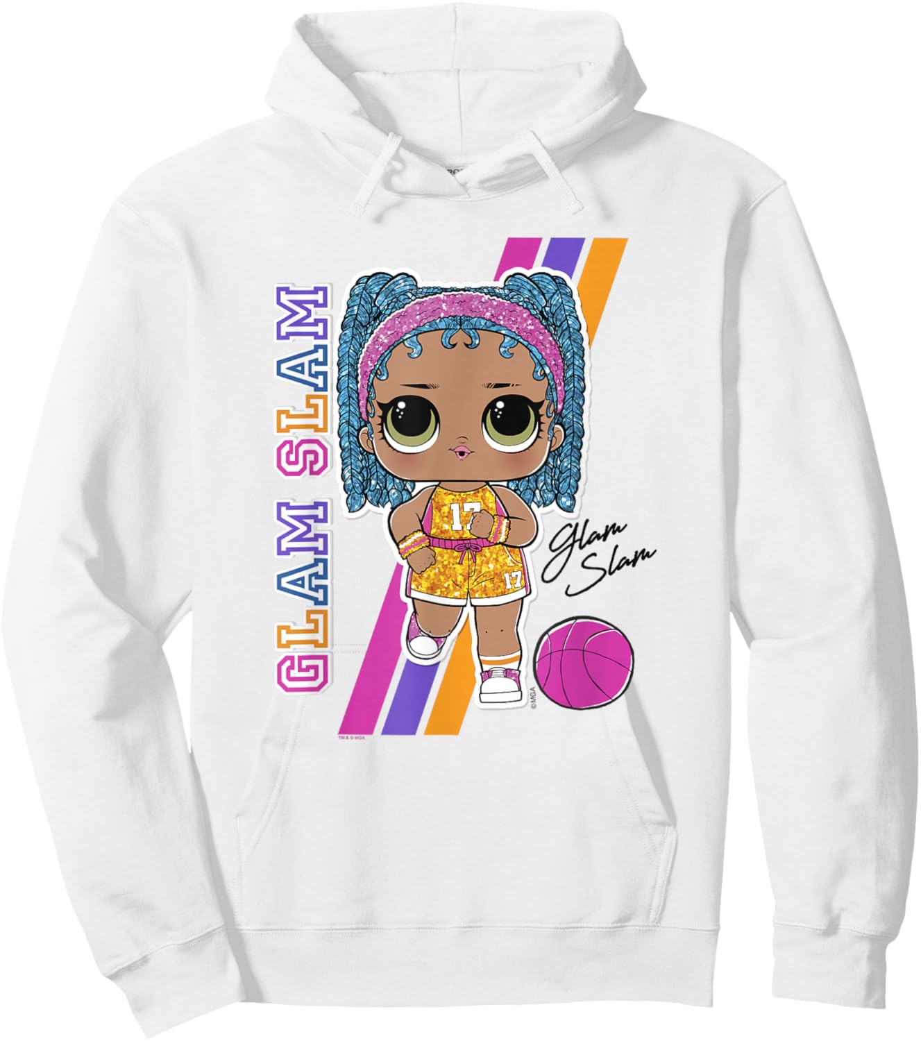 LOL Surprise Glam Slam Basketball Poster Hoodie - Hoodie | White