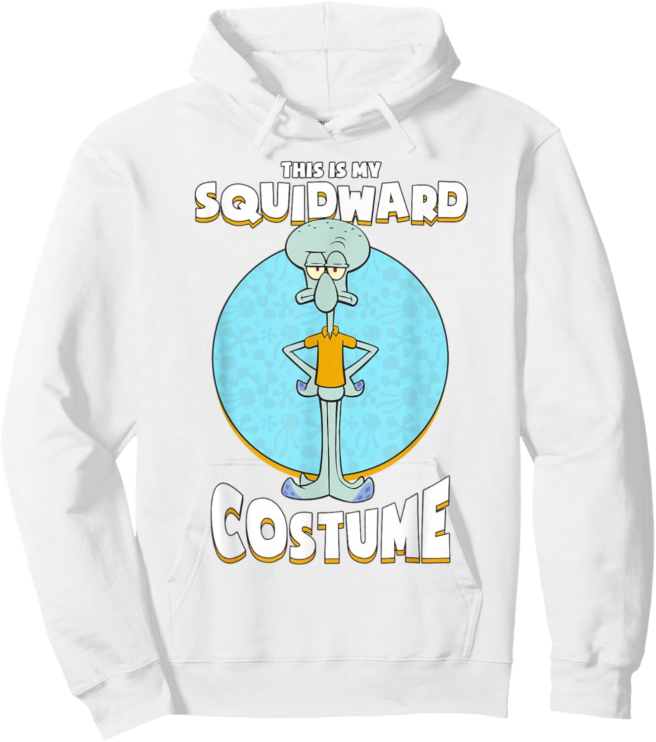 Spongebob Squarepants Halloween This is My Squidward Costume Hoodie - Hoodie | White