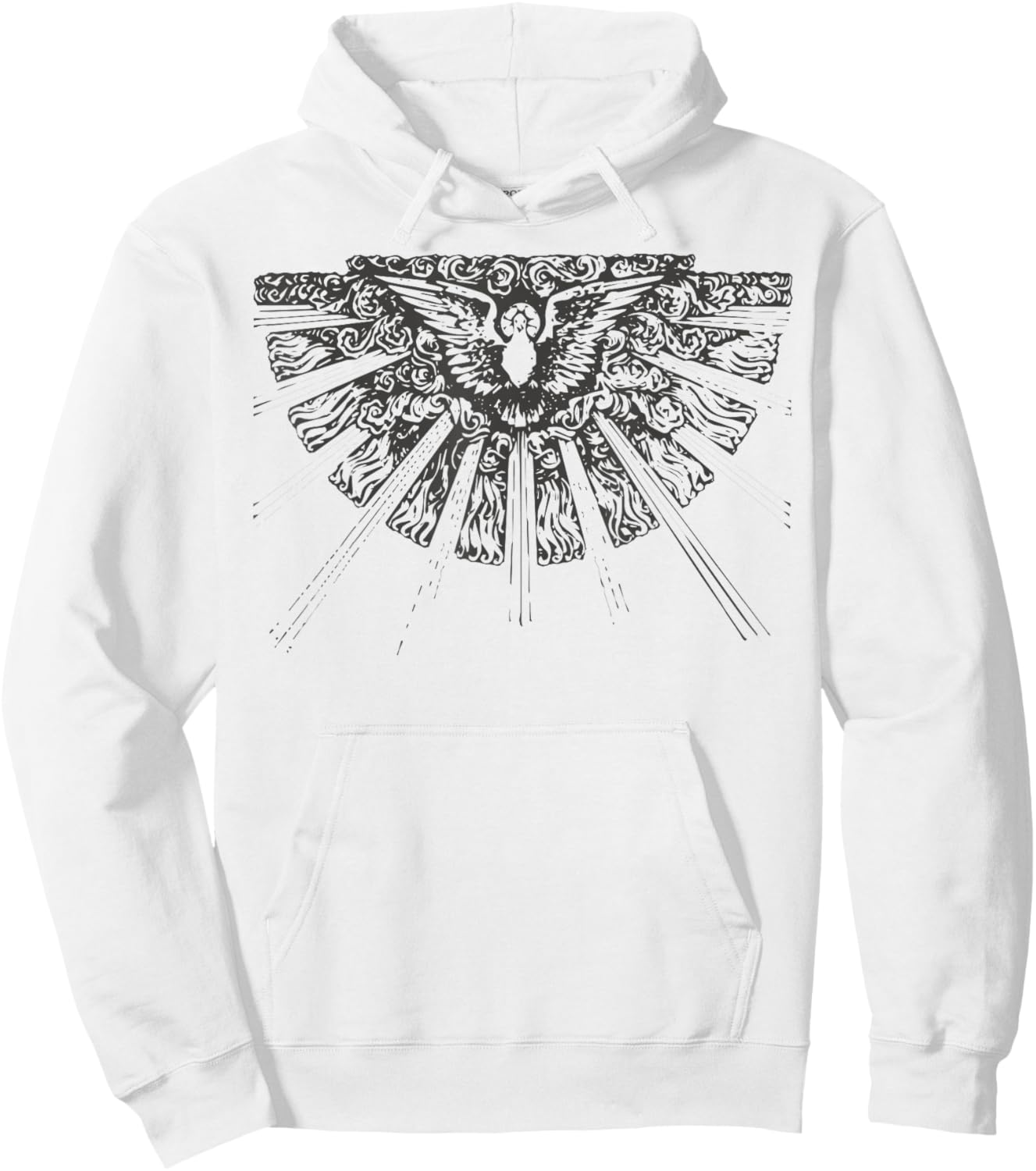 Filled with the Holy Spirit Pentecost Sunday Fire Flame Hoodie - Hoodie | White