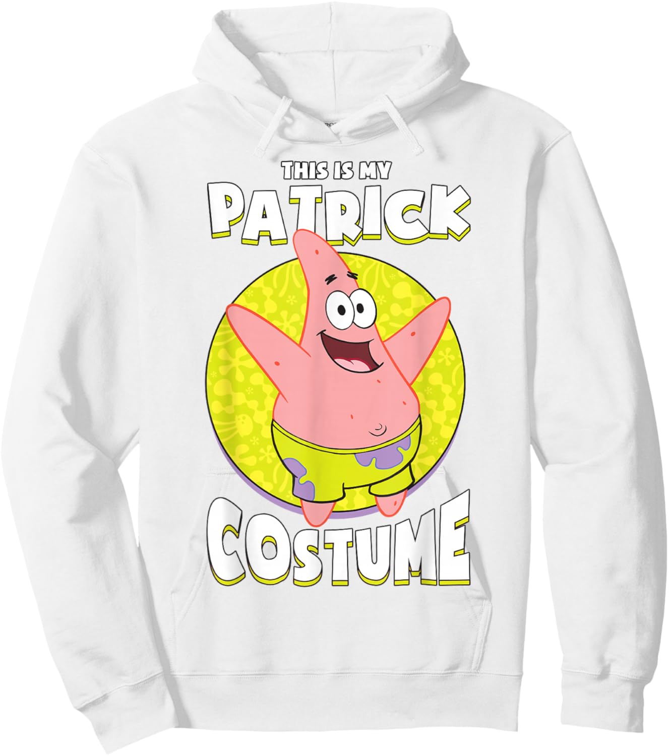 Spongebob Squarepants Halloween This is My Patrick Costume Hoodie - Hoodie | White