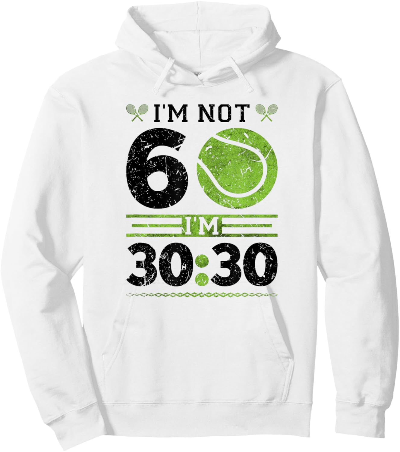 Tennis Ball 60 for Tennis Player Hoodie - Hoodie | White