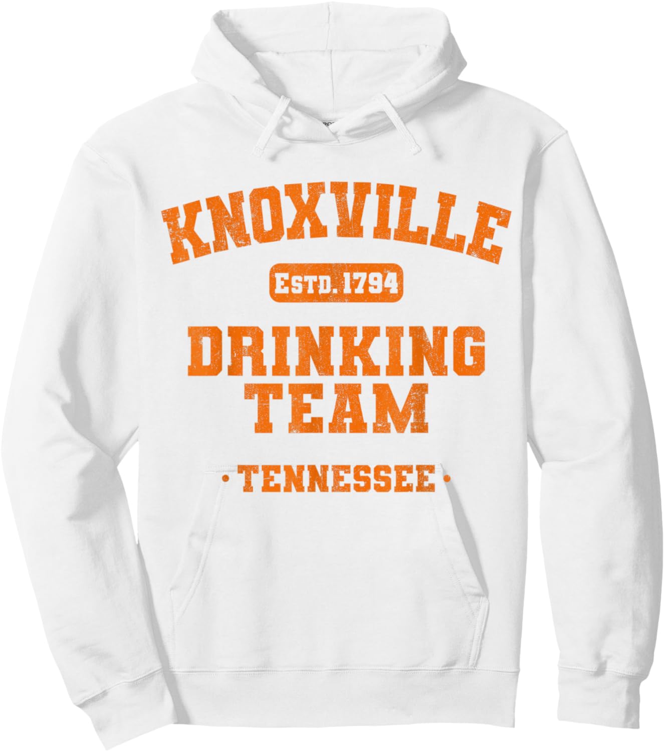 Knoxville Drinking Team Tennessee Funny Tailgating College Hoodie - Hoodie | White