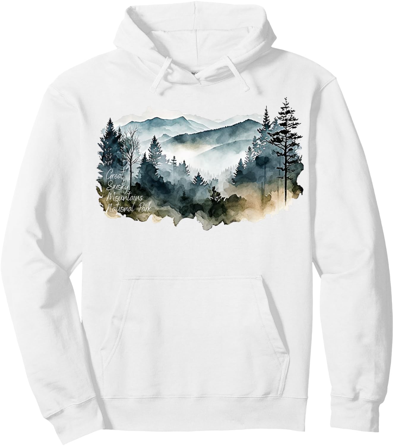 Great Smoky Mountains National Park is National Park Gifts Hoodie - Hoodie | White