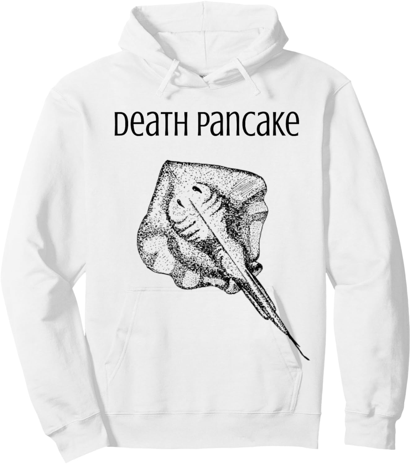Funny Stingray Death Pancake Dumb Animal Name Stupid Joke Hoodie - Hoodie | White