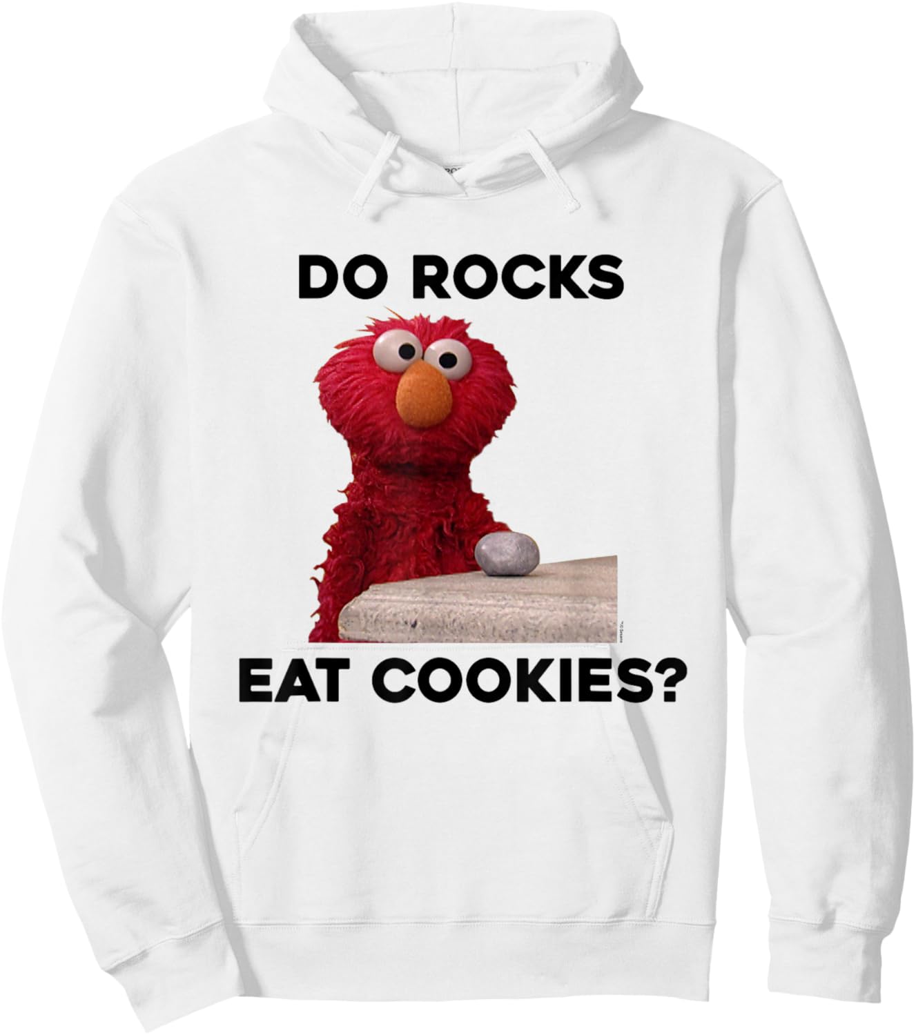 Sesame Street Elmo Do Rocks Eat Cookies? Hoodie - Hoodie | White