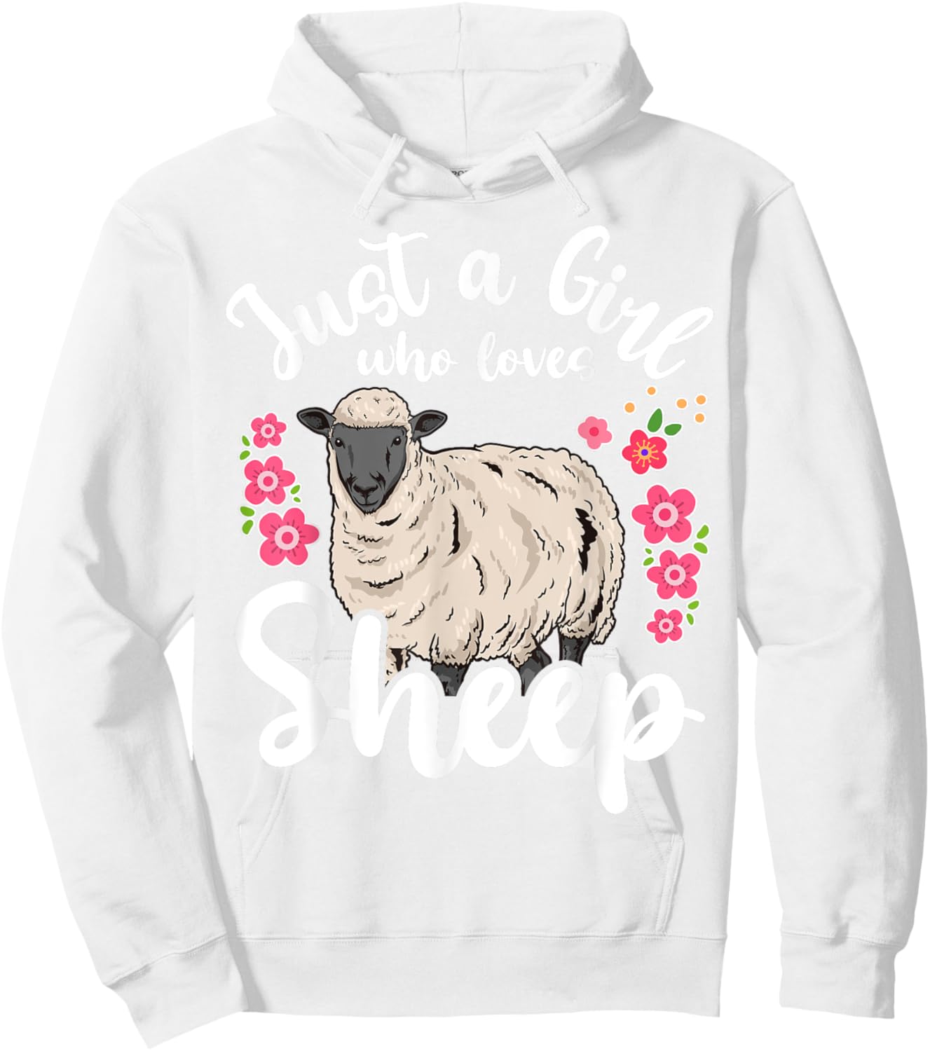 Sheep Just a Girl Who Loves Sheep Hoodie - Hoodie | White