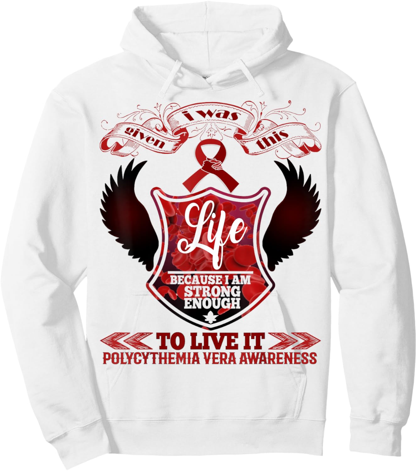 polycythemia vera Awareness Hoodie - Hoodie | White