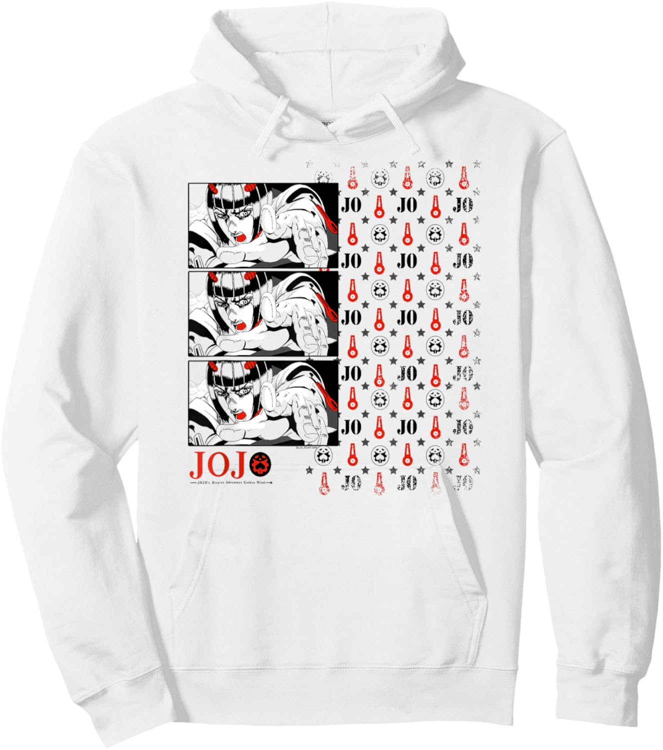 JoJo's Bizarre Adventure Pt 5 Bruno Bucciarati Zippers Anime Hoodie - Hoodie | White