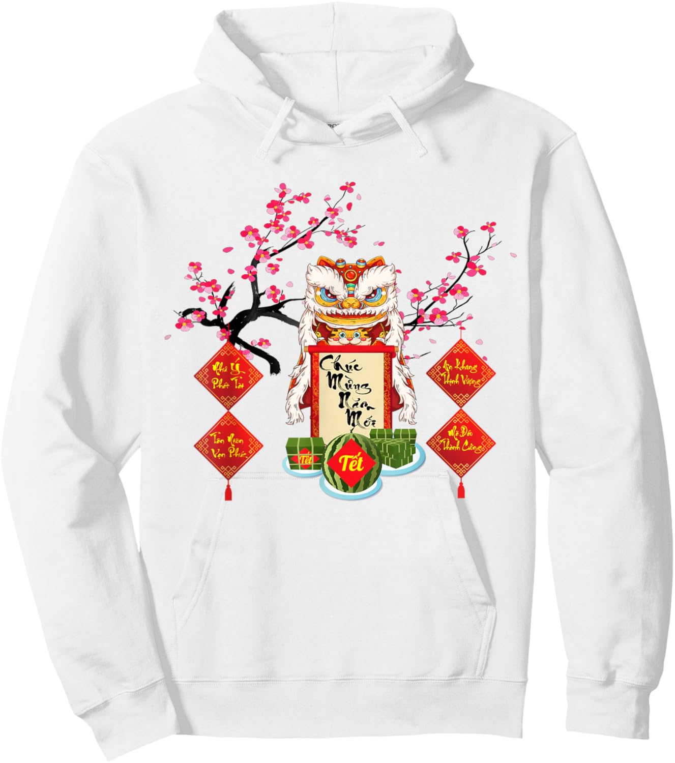 Chuc Mung Nam Moi 2022 Tiger Vietnamese Lunar New Year 2022 Hoodie - Hoodie | White