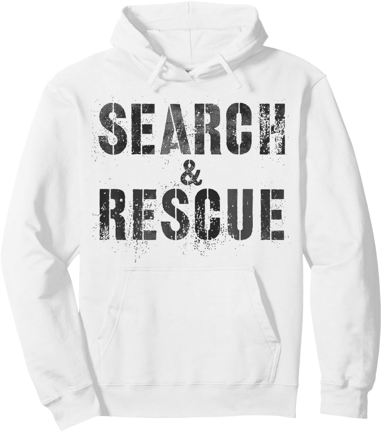 Vintage SEARCH & RESCUE S.A.R Dept Uniform SAR Bright Orange Hoodie - Hoodie | White