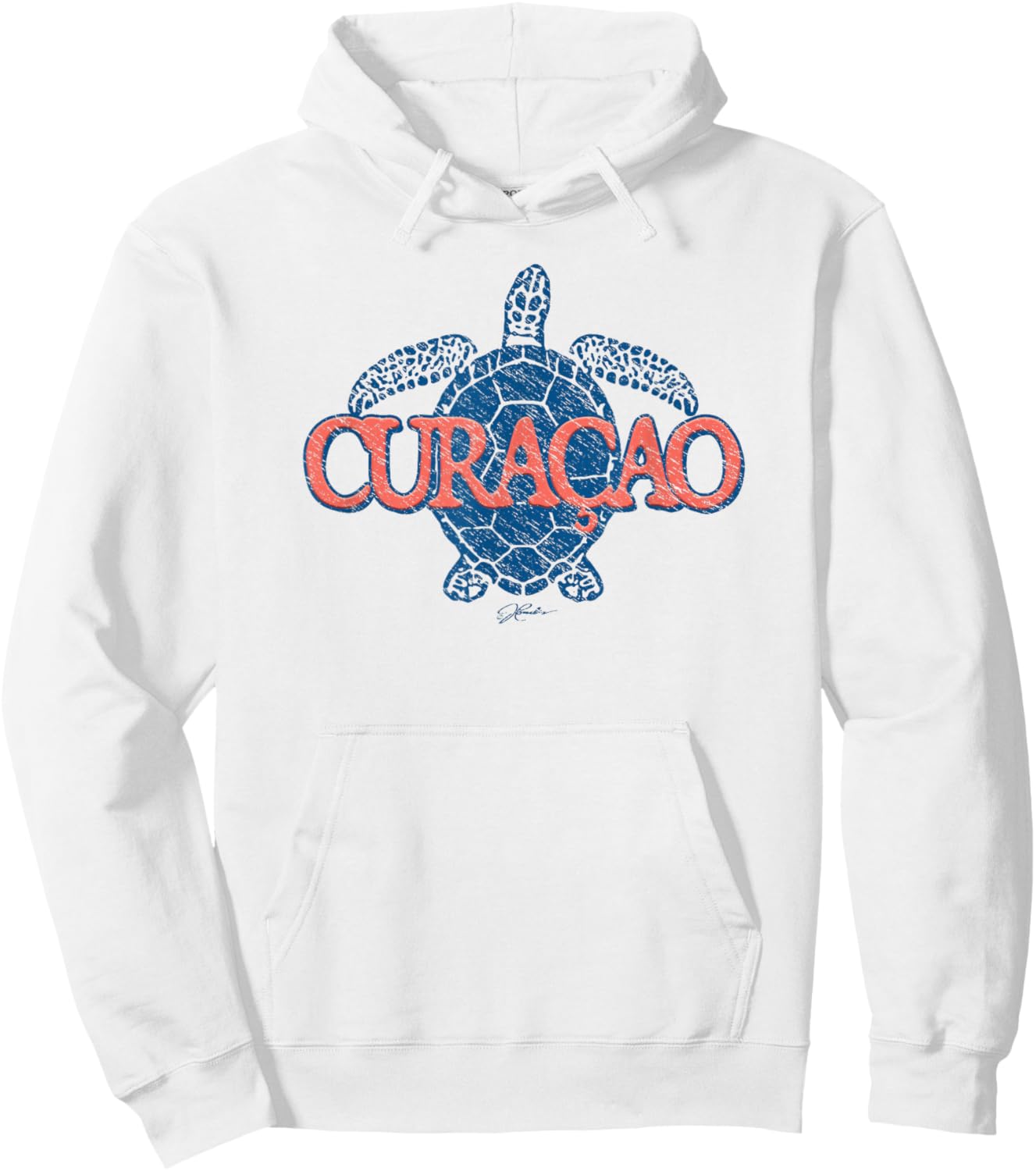JCombs: Curacao, Sea Turtle Hoodie - Hoodie | White