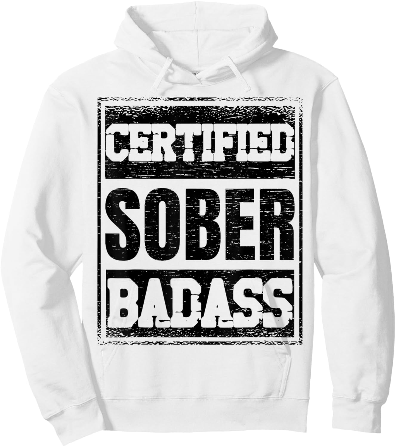 Sober I Sobriety Wine AA Anonymous Drinking Party Hoodie - Hoodie | White
