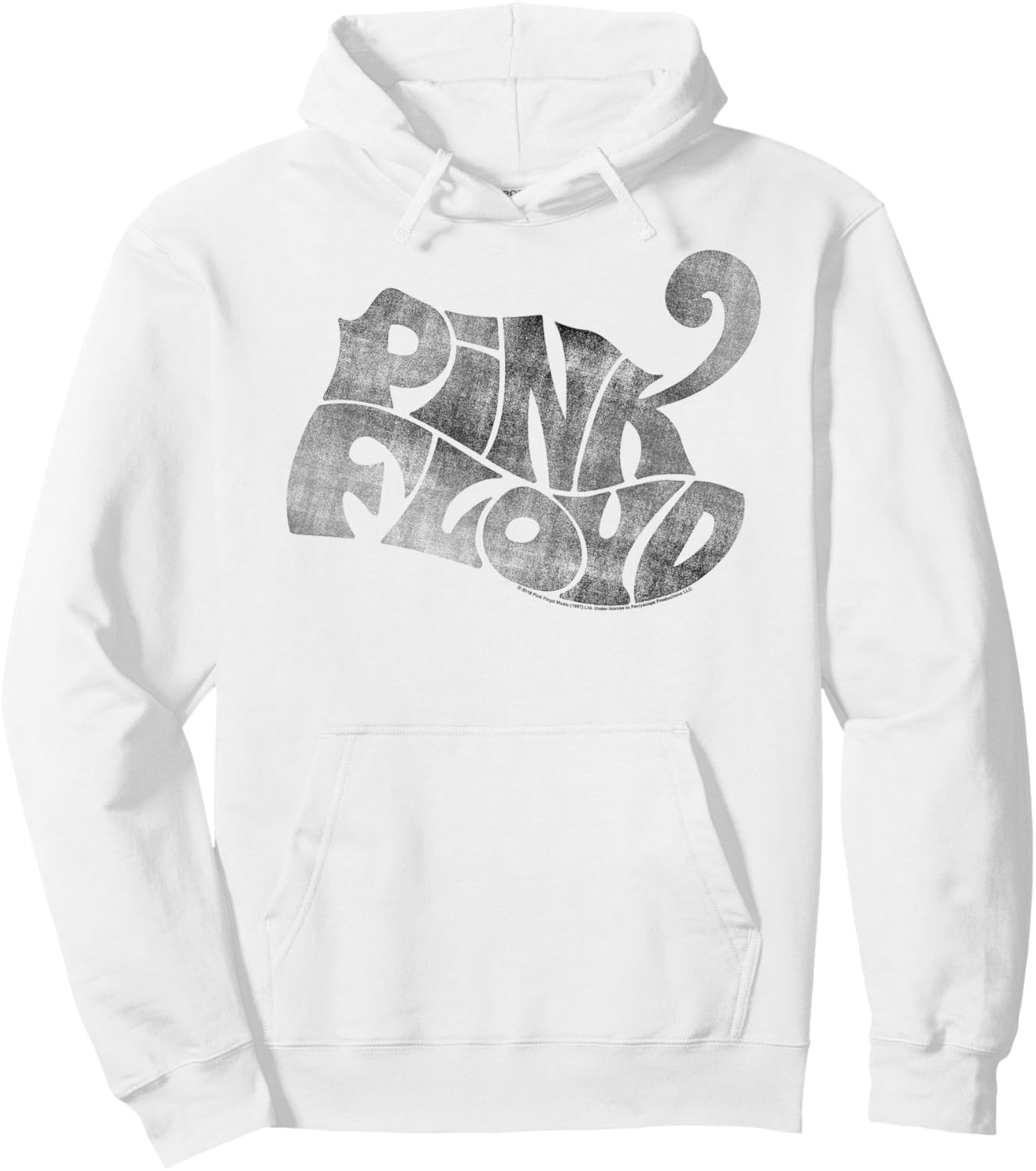 Pink Floyd Pink Logo Hoodie - Hoodie | White