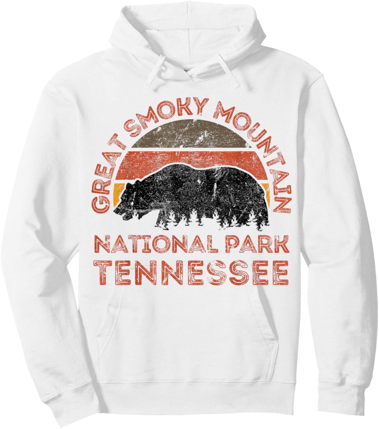 Great Smoky Mountains National Park Hoodie - Hoodie | White