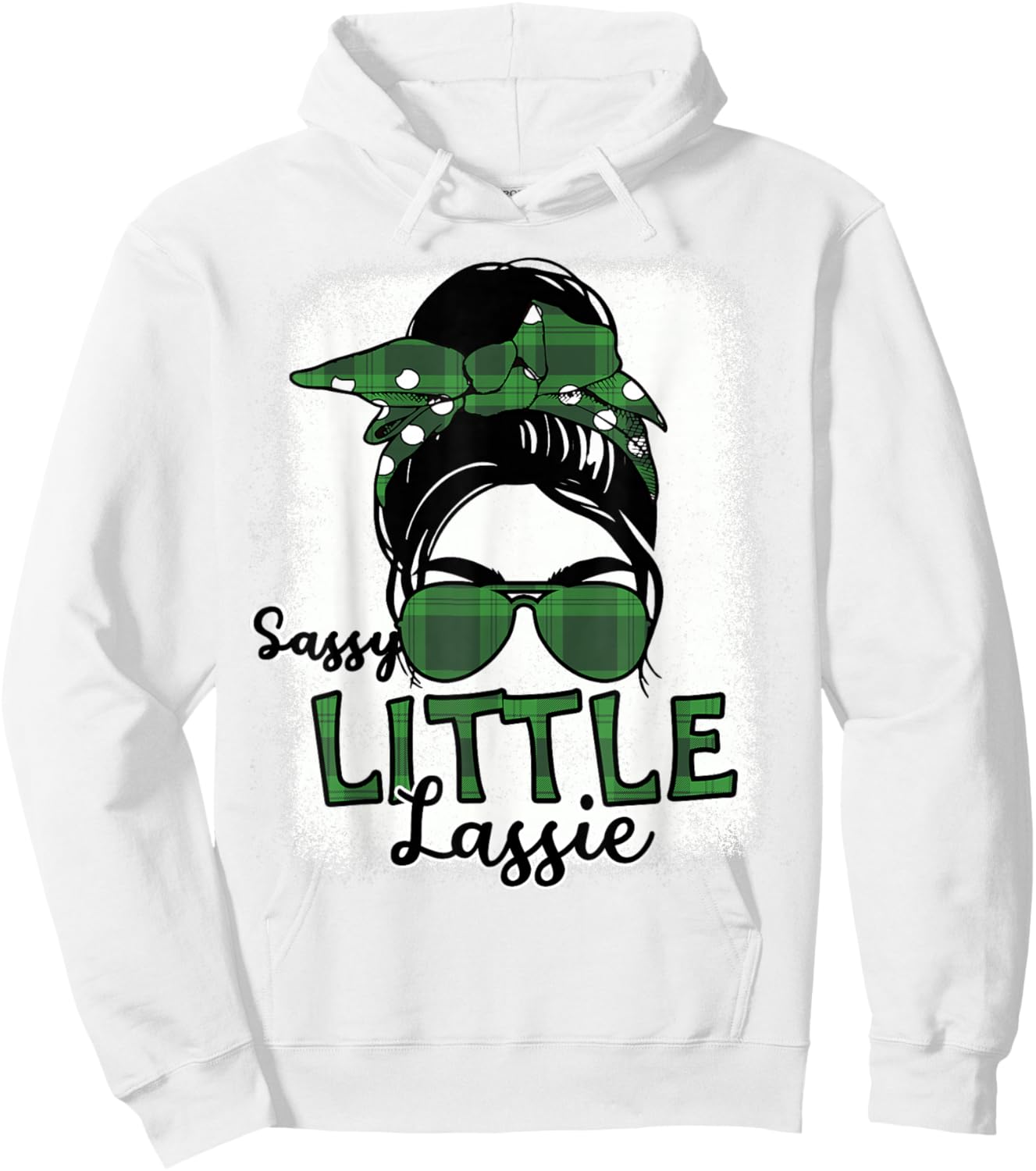 Girl St Patricks Day Sassy Little Lassie Cute Women Toddler Hoodie - Hoodie | White